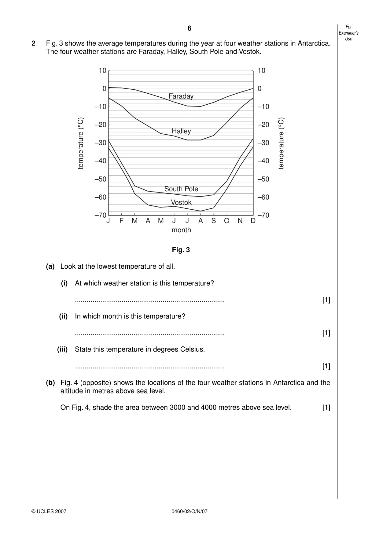 Cambridge IGCSE Geography 0460 2007 Oct/Nov Paper 2 · Variant 1 question paper, page 6 of 16