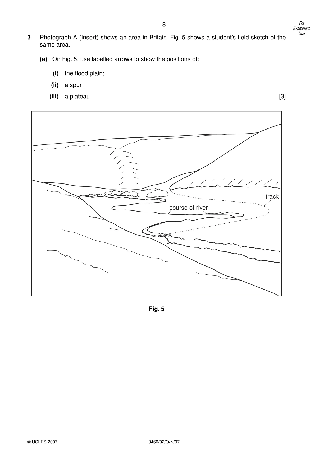 Cambridge IGCSE Geography 0460 2007 Oct/Nov Paper 2 · Variant 1 question paper, page 8 of 16