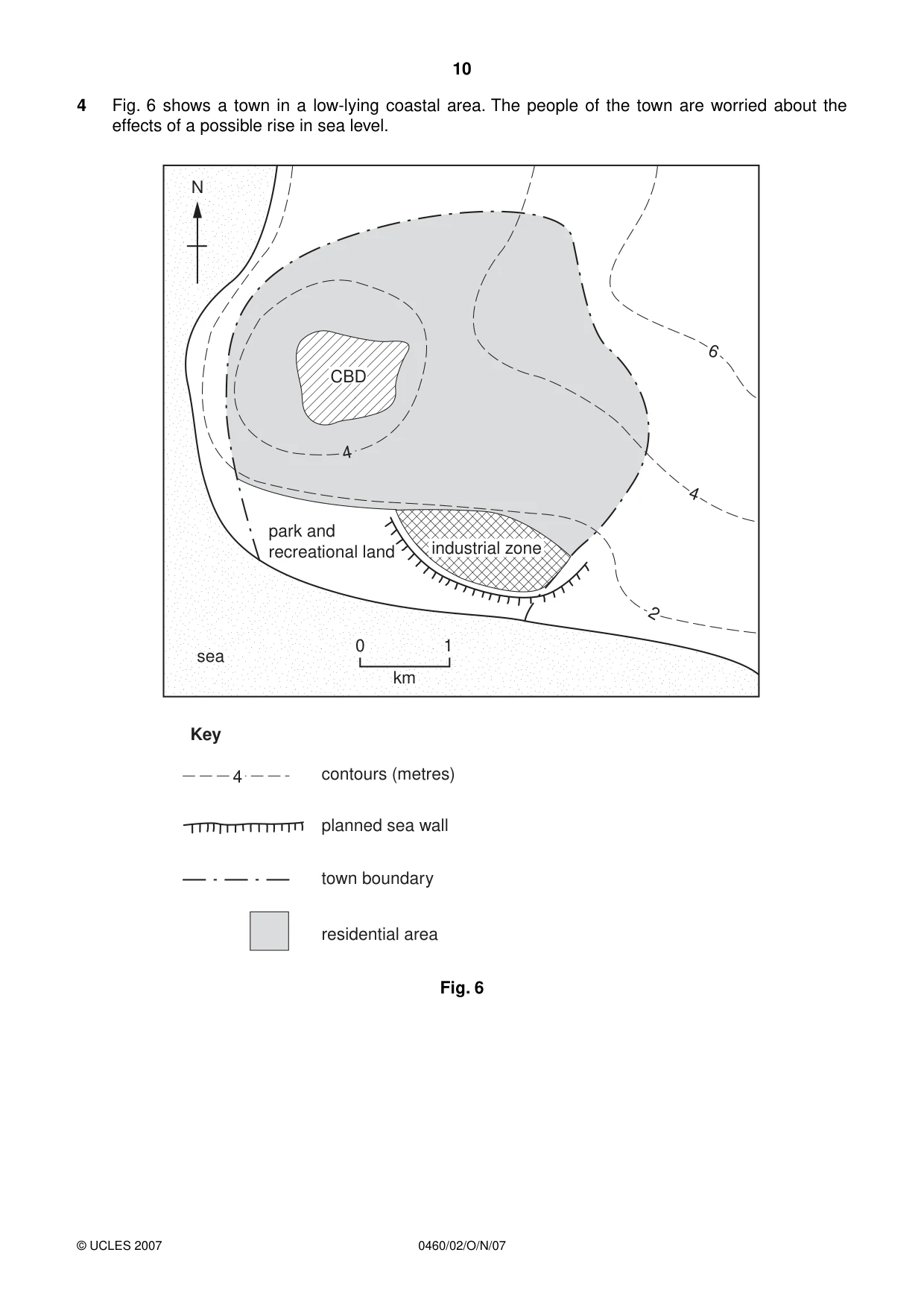 Cambridge IGCSE Geography 0460 2007 Oct/Nov Paper 2 · Variant 1 question paper, page 10 of 16