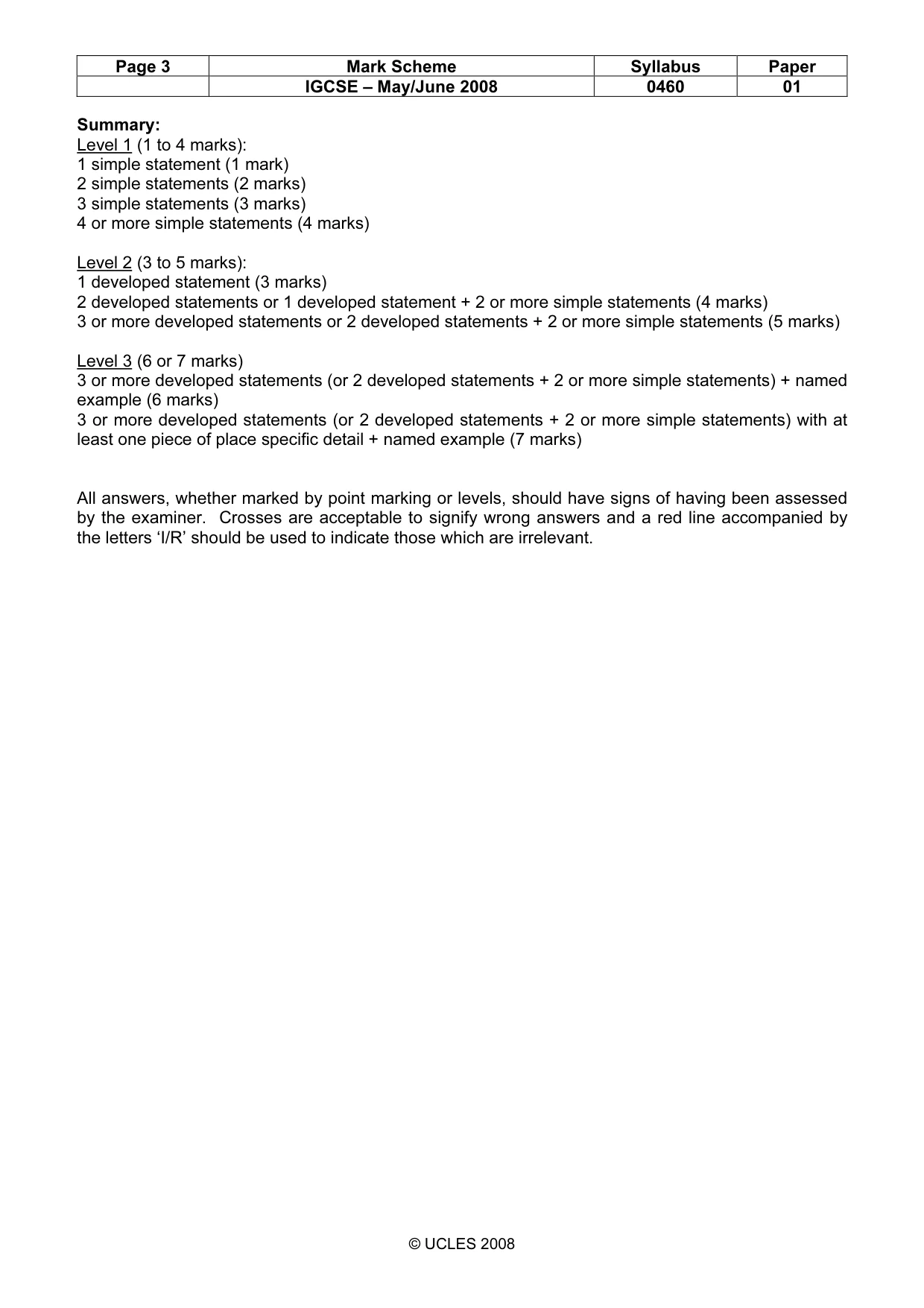Mark scheme, page 3 of 15