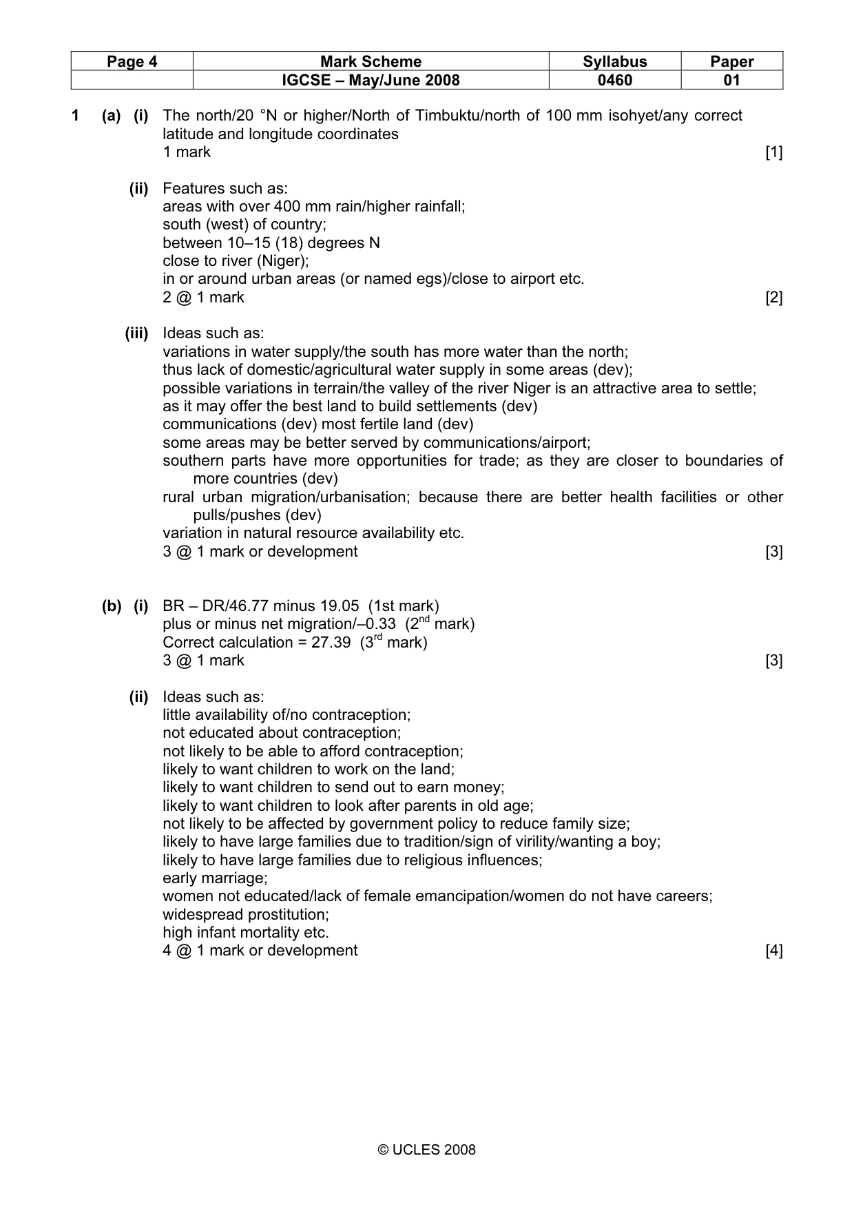Mark scheme, page 4 of 15