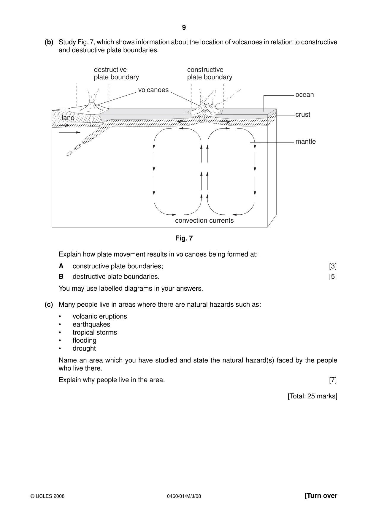 Cambridge IGCSE Geography 0460 2008 May/June Paper 1 · Variant 1 question paper, page 9 of 16