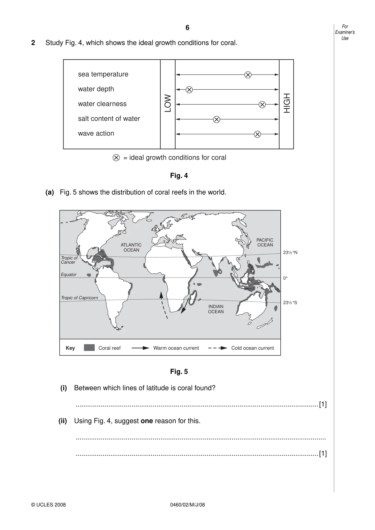 Cambridge IGCSE Geography 0460 2008 May/June Paper 2 · Variant 1 question paper, page 6 of 16