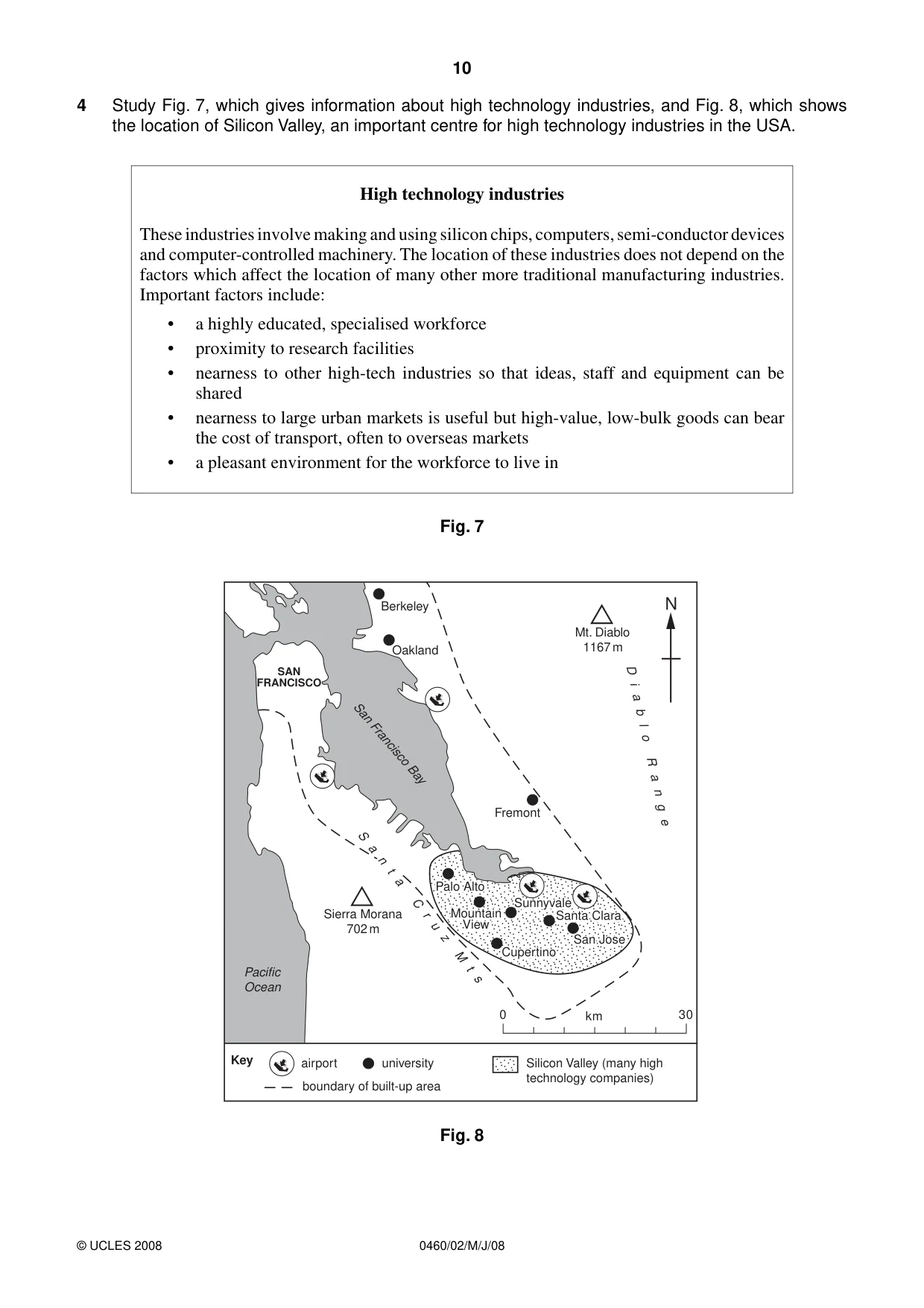 Cambridge IGCSE Geography 0460 2008 May/June Paper 2 · Variant 1 question paper, page 10 of 16