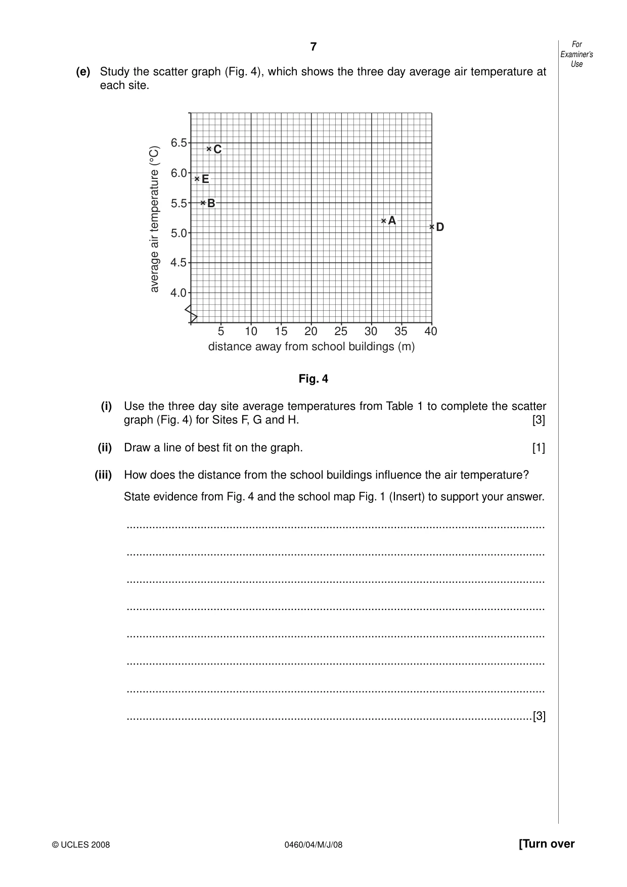 Cambridge IGCSE Geography 0460 2008 May/June Paper 4 · Variant 1 question paper, page 7 of 16