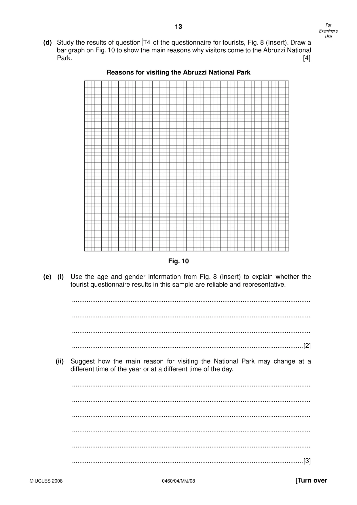 Cambridge IGCSE Geography 0460 2008 May/June Paper 4 · Variant 1 question paper, page 13 of 16