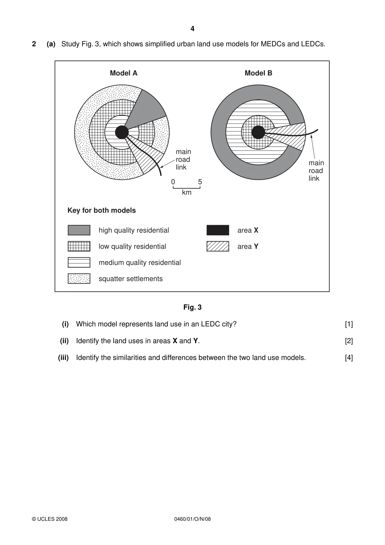 Cambridge IGCSE Geography 0460 2008 Oct/Nov Paper 1 · Variant 1 question paper, page 4 of 16