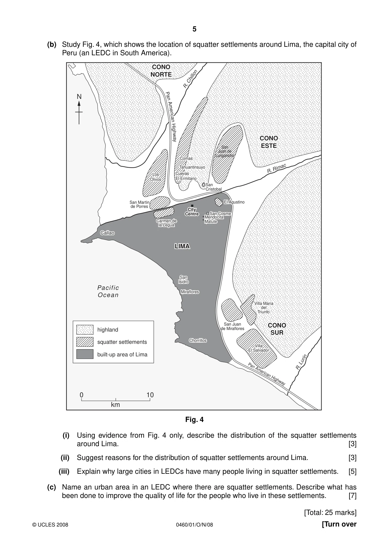Cambridge IGCSE Geography 0460 2008 Oct/Nov Paper 1 · Variant 1 question paper, page 5 of 16