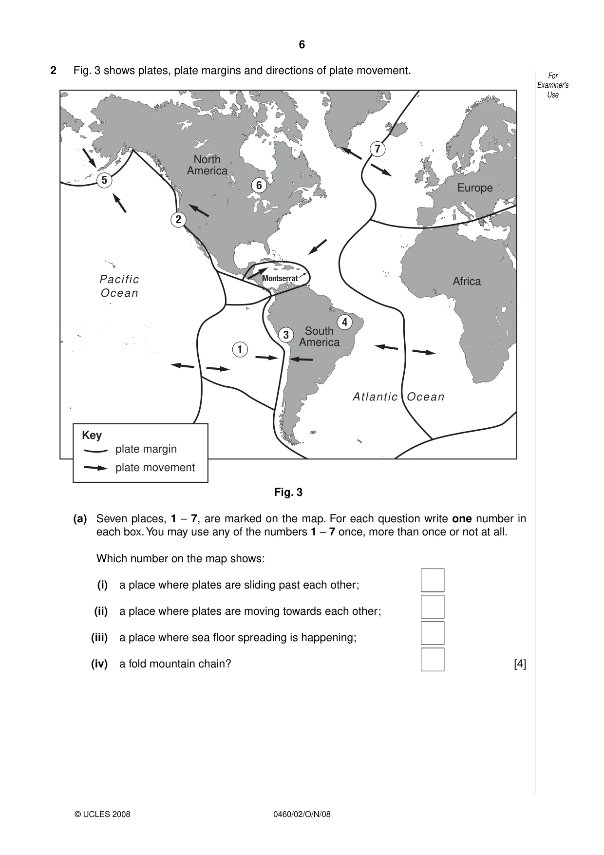Cambridge IGCSE Geography 0460 2008 Oct/Nov Paper 2 · Variant 1 question paper, page 6 of 16