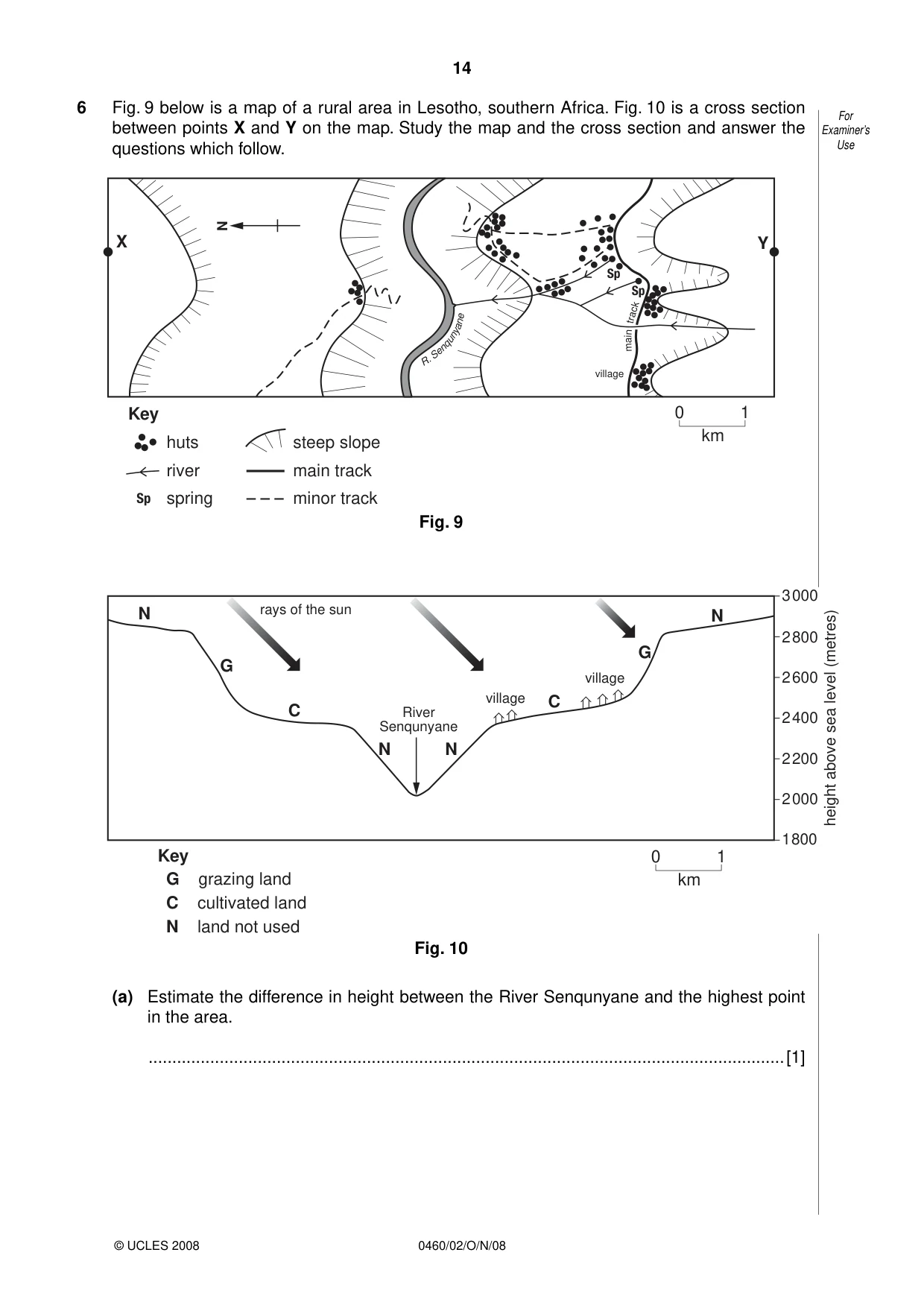 Cambridge IGCSE Geography 0460 2008 Oct/Nov Paper 2 · Variant 1 question paper, page 14 of 16