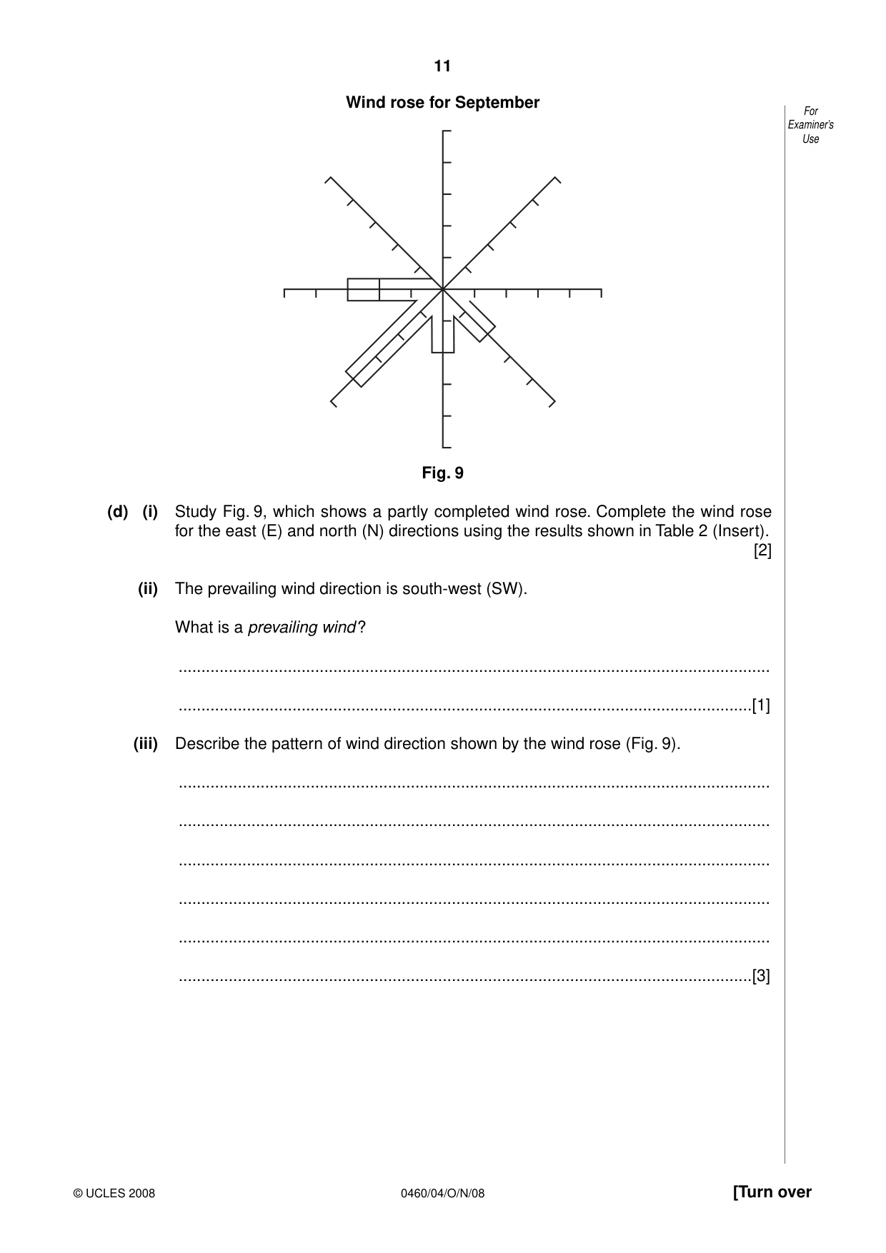 Cambridge IGCSE Geography 0460 2008 Oct/Nov Paper 4 · Variant 1 question paper, page 11 of 16