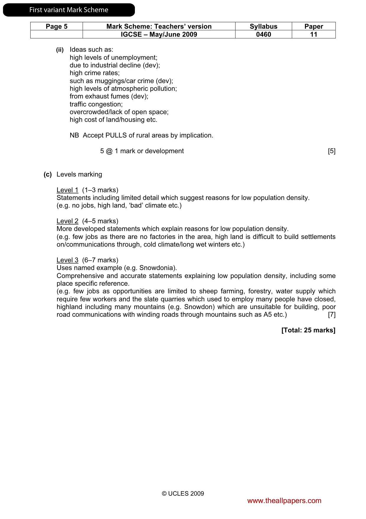 Mark scheme, page 6 of 31
