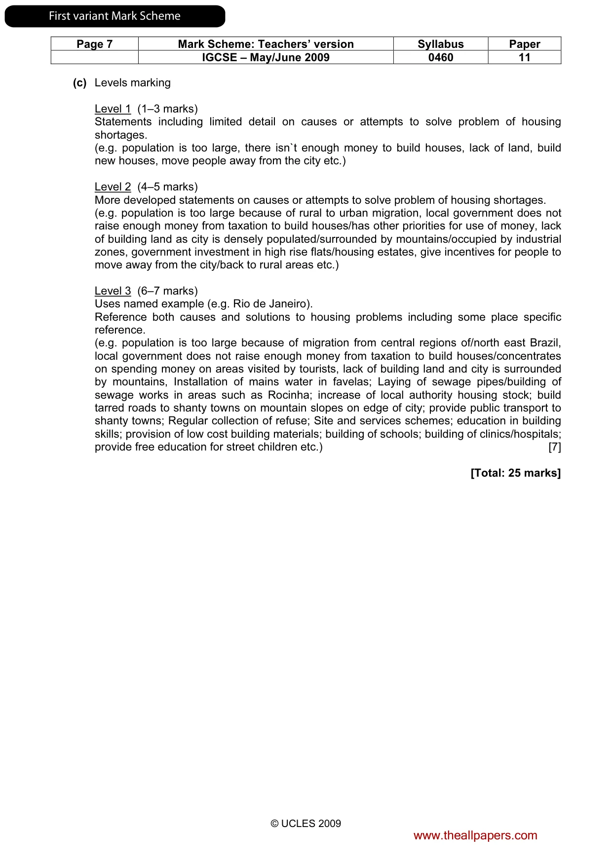 Mark scheme, page 8 of 31