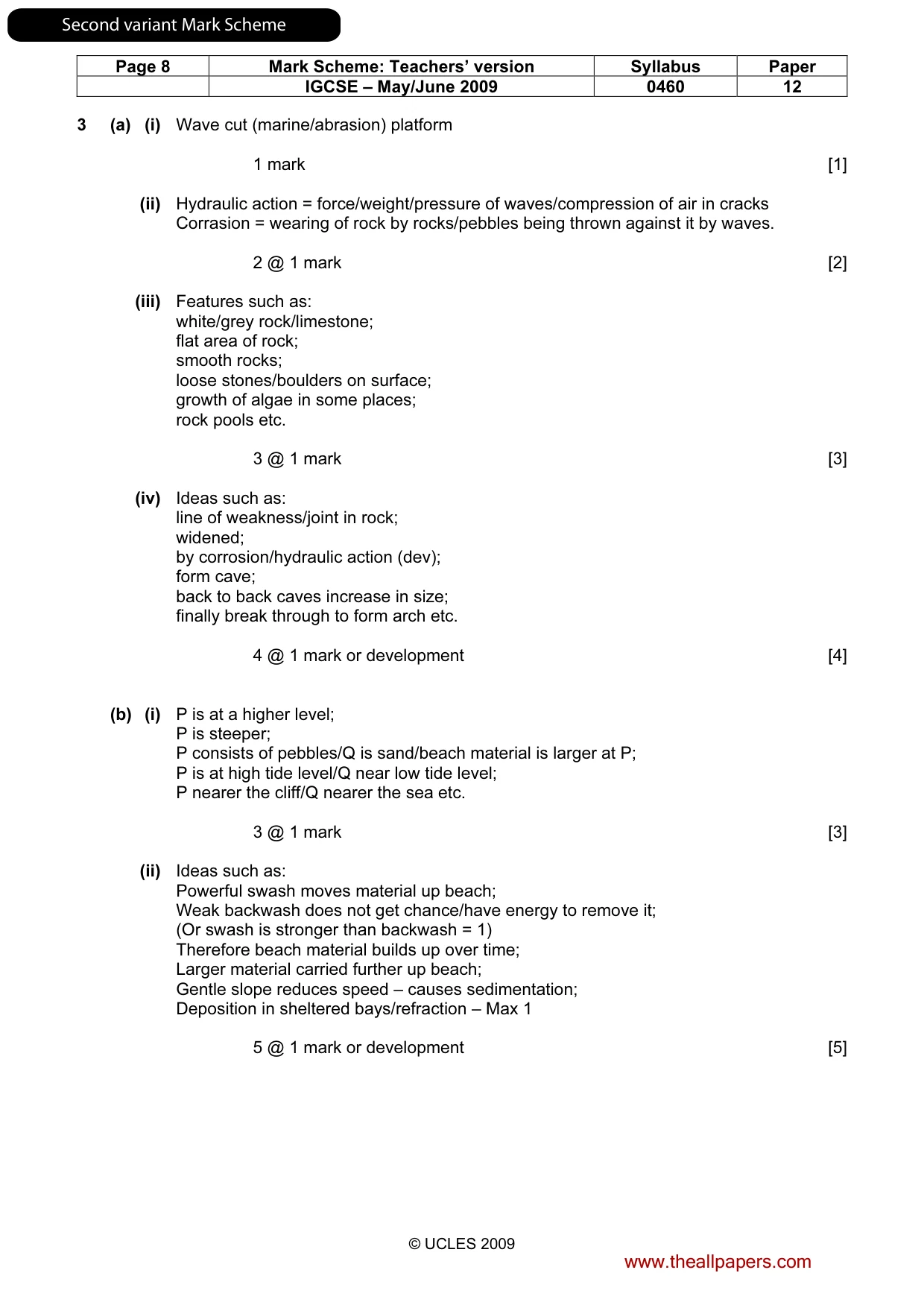 Mark scheme, page 24 of 31