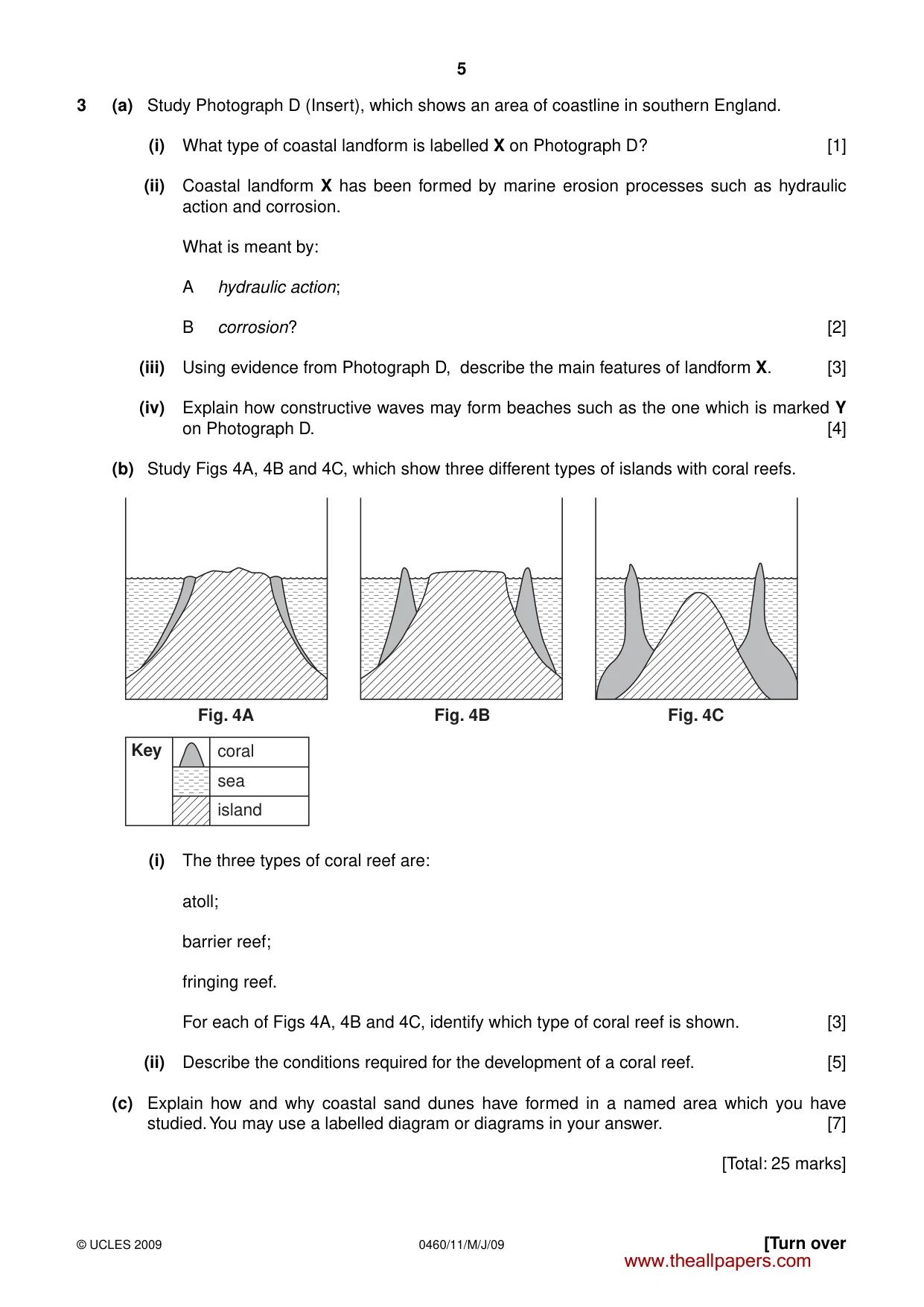 Cambridge IGCSE Geography 0460 2009 May/June Paper 1 · Variant 1 question paper, page 6 of 29