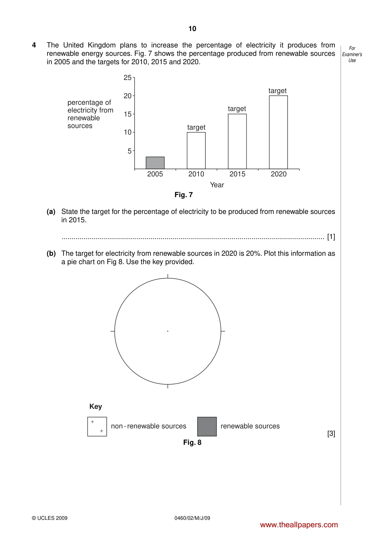 Cambridge IGCSE Geography 0460 2009 May/June Paper 2 · Variant 1 question paper, page 10 of 16