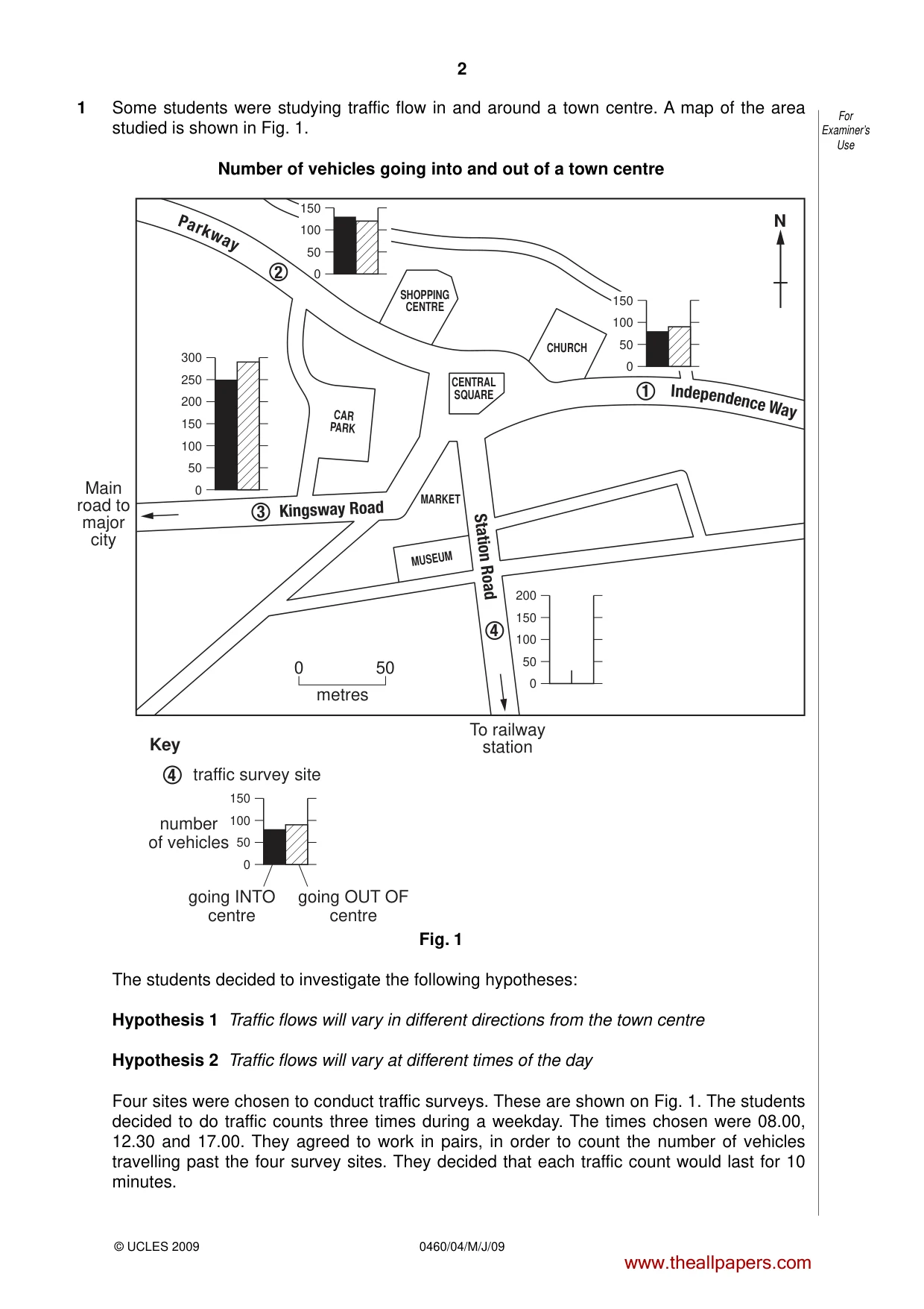 Cambridge IGCSE Geography 0460 2009 May/June Paper 4 · Variant 1 question paper, page 2 of 12