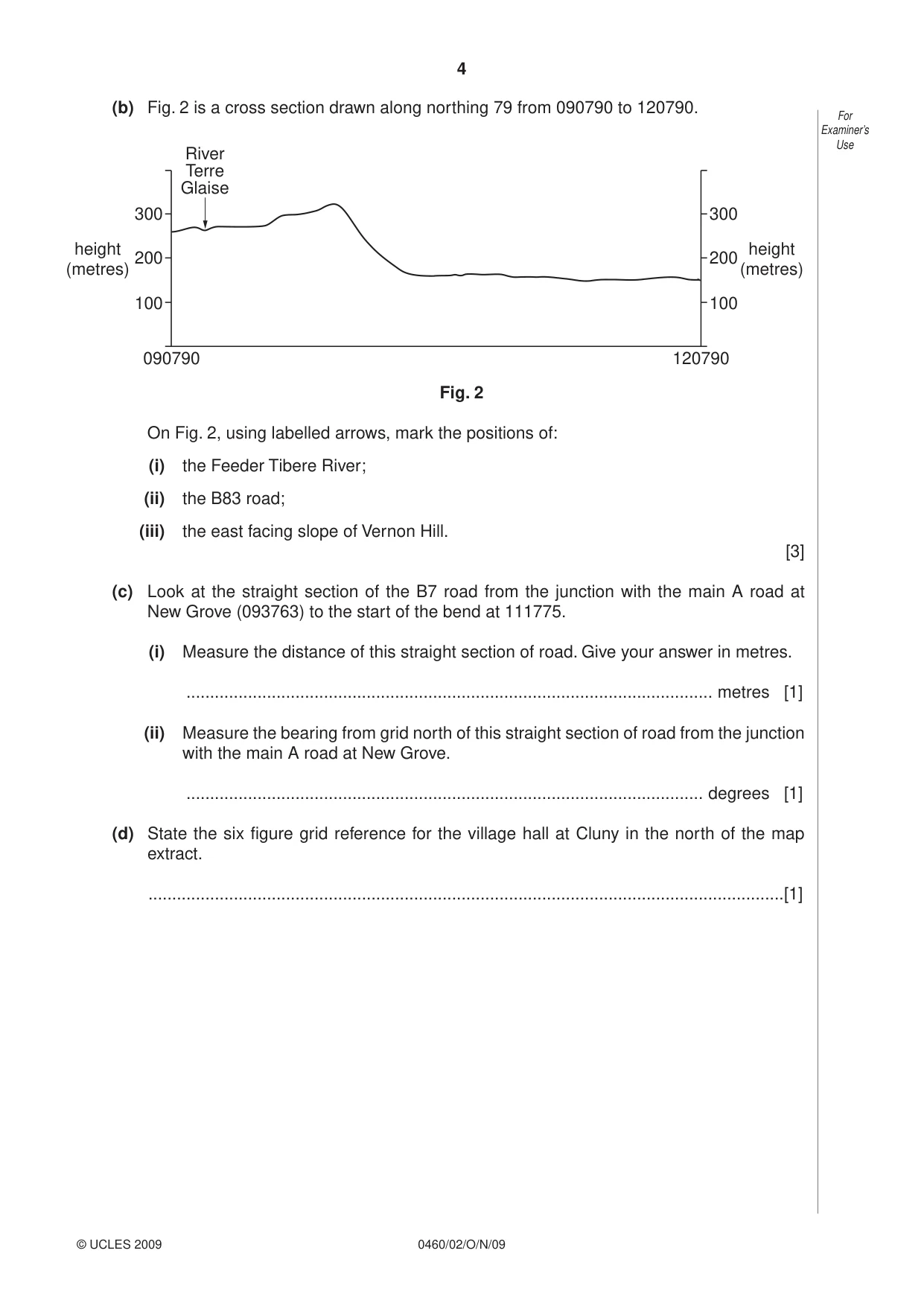Cambridge IGCSE Geography 0460 2009 Oct/Nov Paper 2 · Variant 1 question paper, page 4 of 16