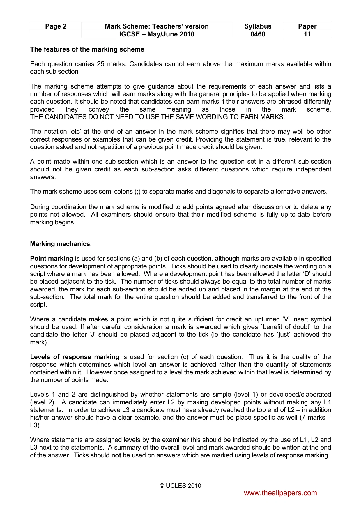 Mark scheme, page 2 of 14