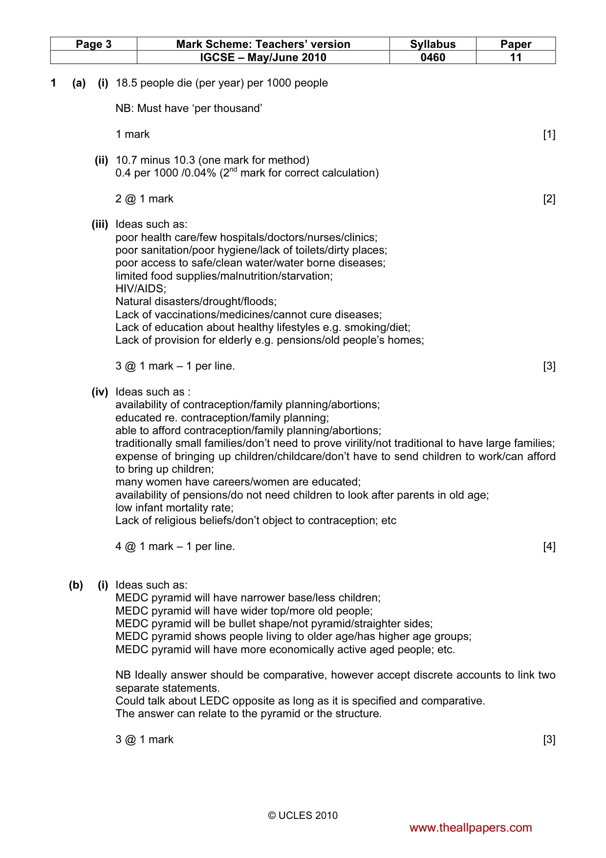 Mark scheme, page 3 of 14