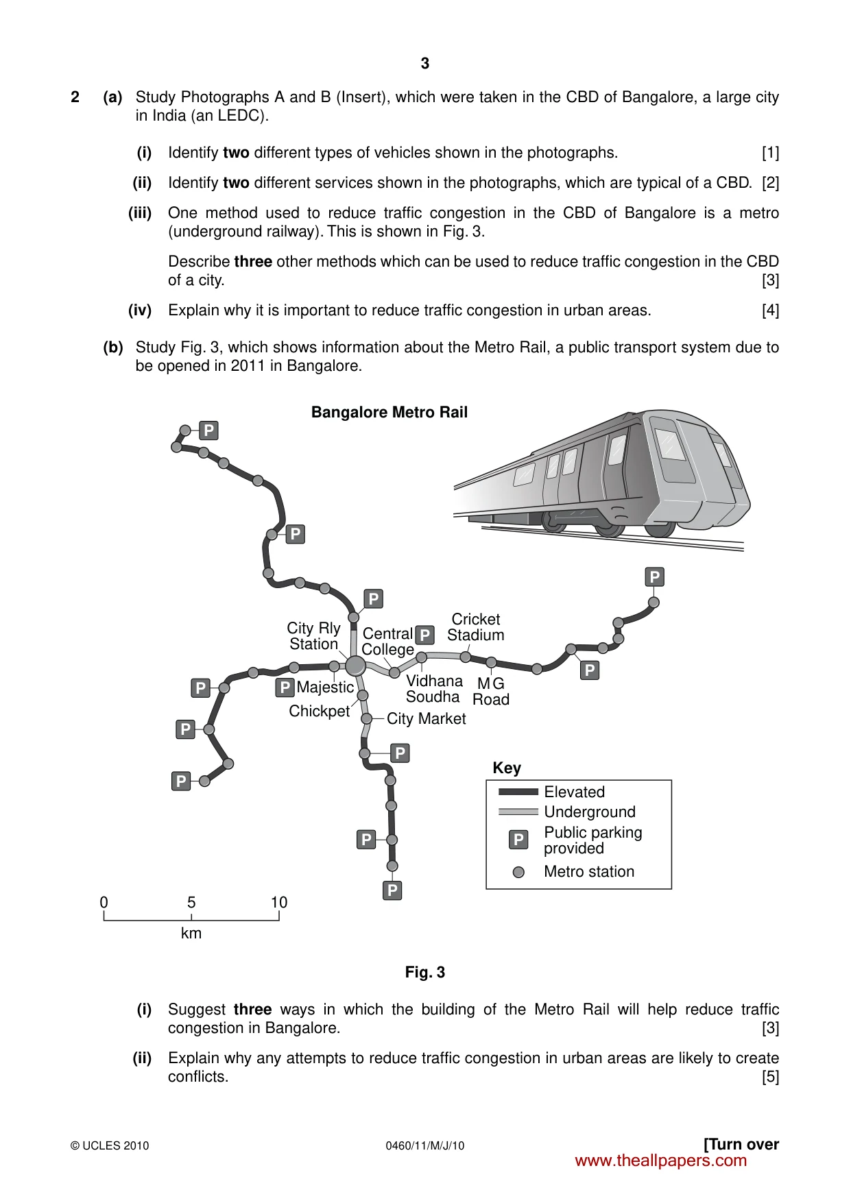 Cambridge IGCSE Geography 0460 2010 May/June Paper 1 · Variant 1 question paper, page 3 of 12