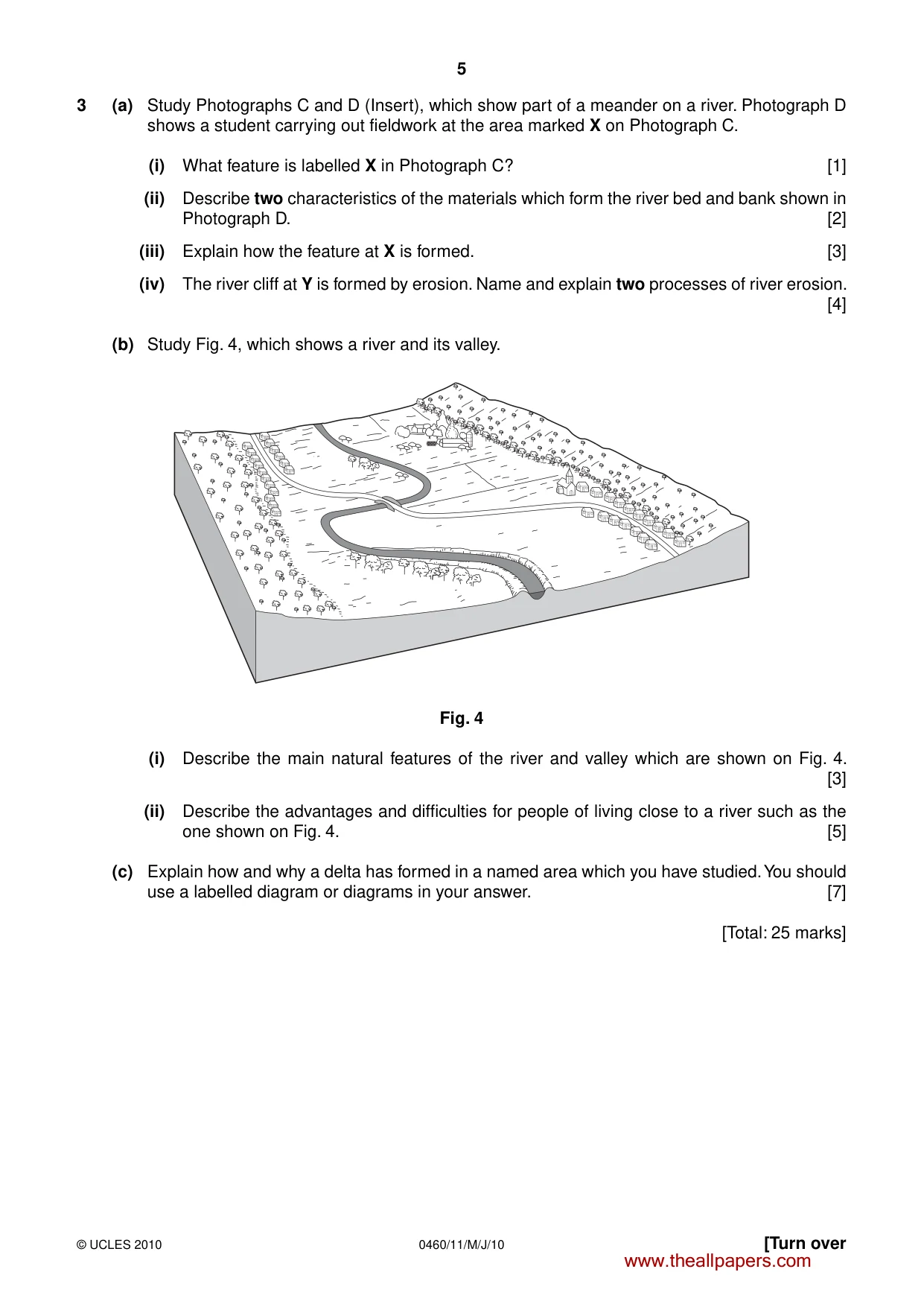 Cambridge IGCSE Geography 0460 2010 May/June Paper 1 · Variant 1 question paper, page 5 of 12