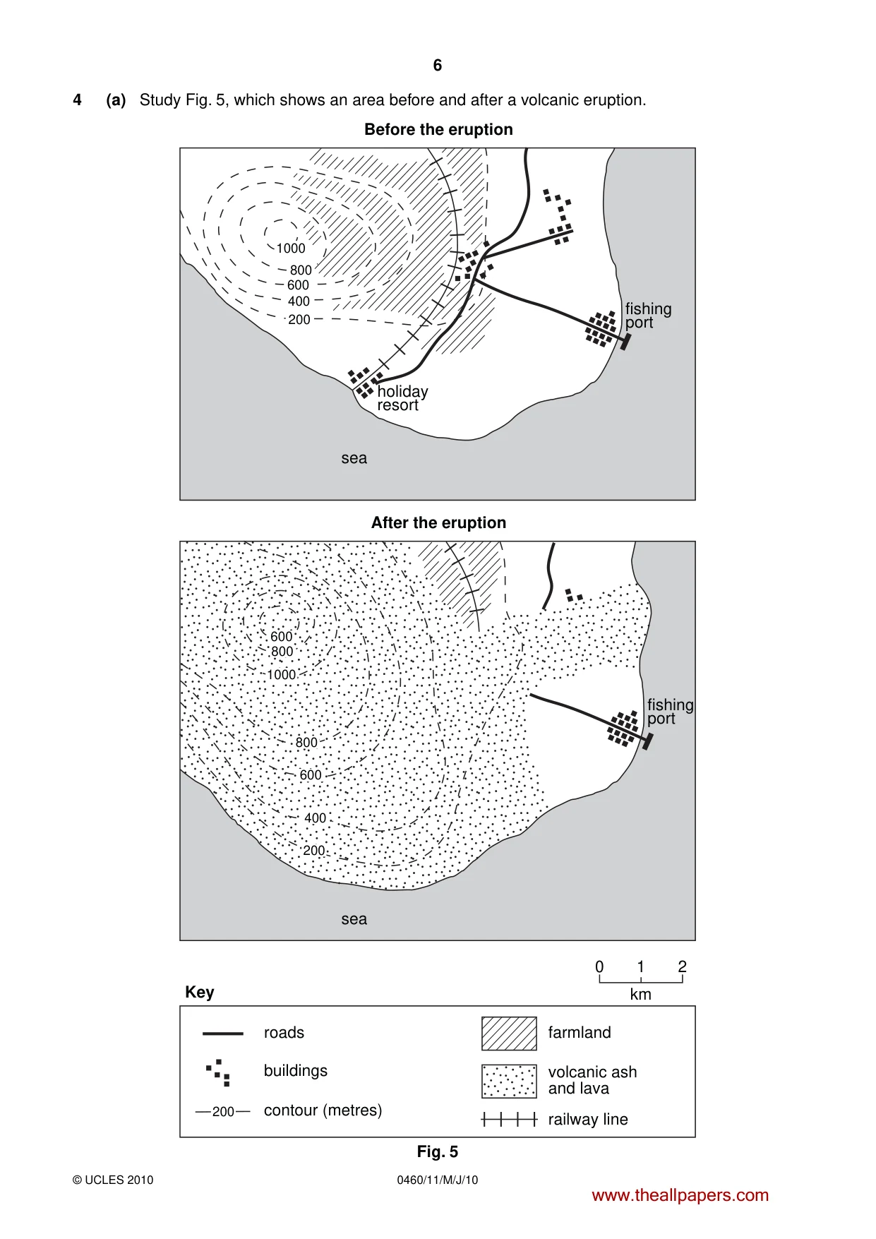Cambridge IGCSE Geography 0460 2010 May/June Paper 1 · Variant 1 question paper, page 6 of 12