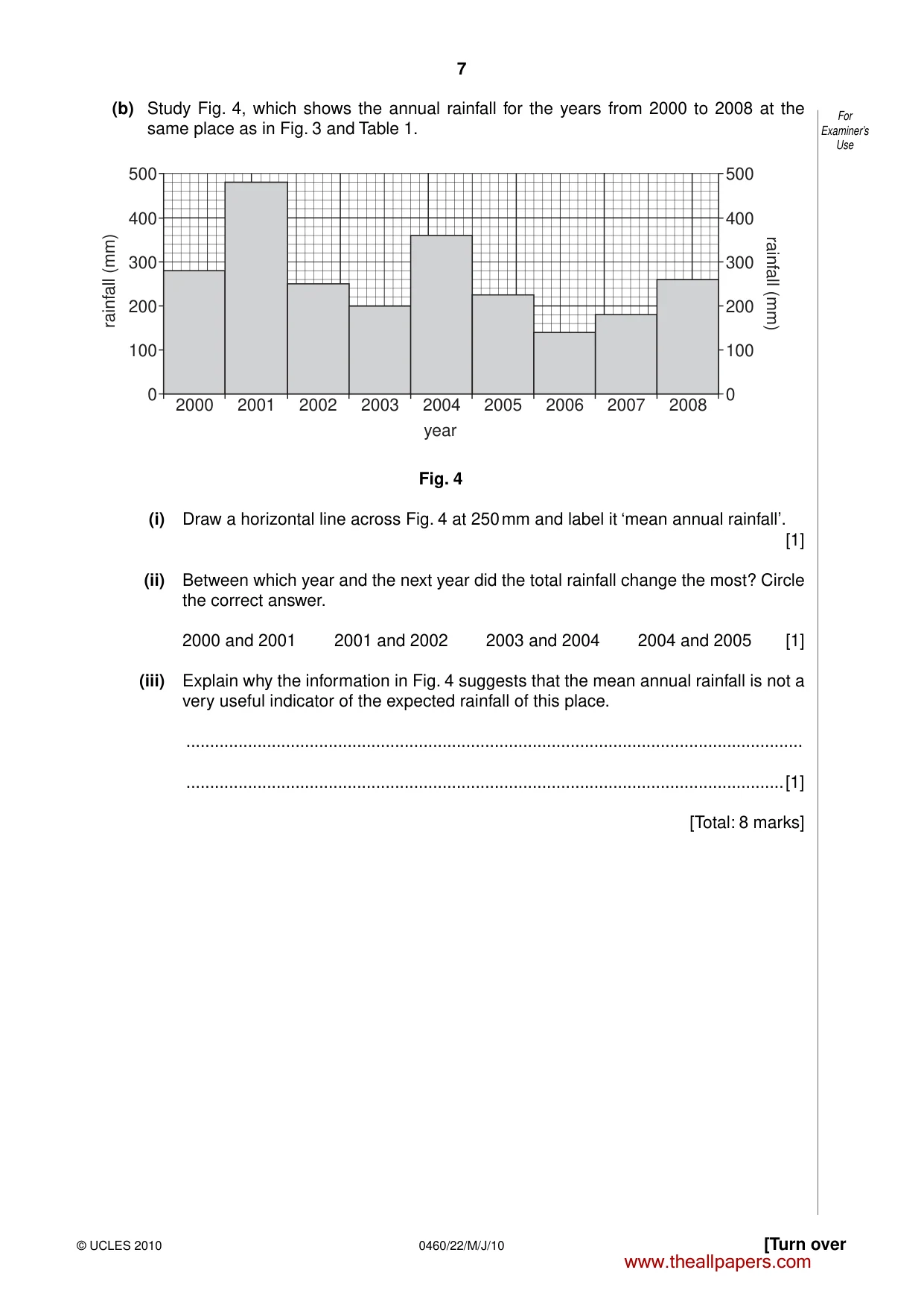 Cambridge IGCSE Geography 0460 2010 May/June Paper 2 · Variant 2 question paper, page 7 of 16