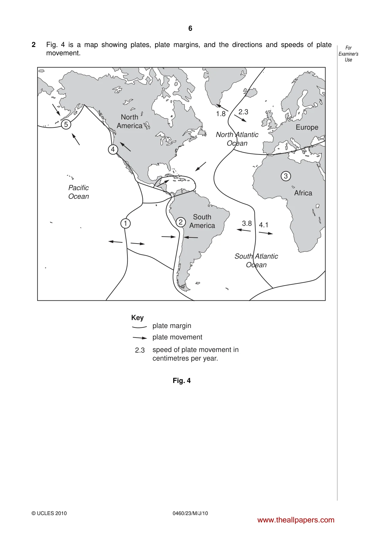 Cambridge IGCSE Geography 0460 2010 May/June Paper 2 · Variant 3 question paper, page 6 of 16