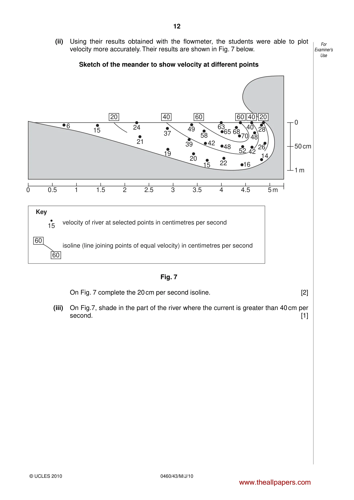 Cambridge IGCSE Geography 0460 2010 May/June Paper 4 · Variant 3 question paper, page 12 of 16