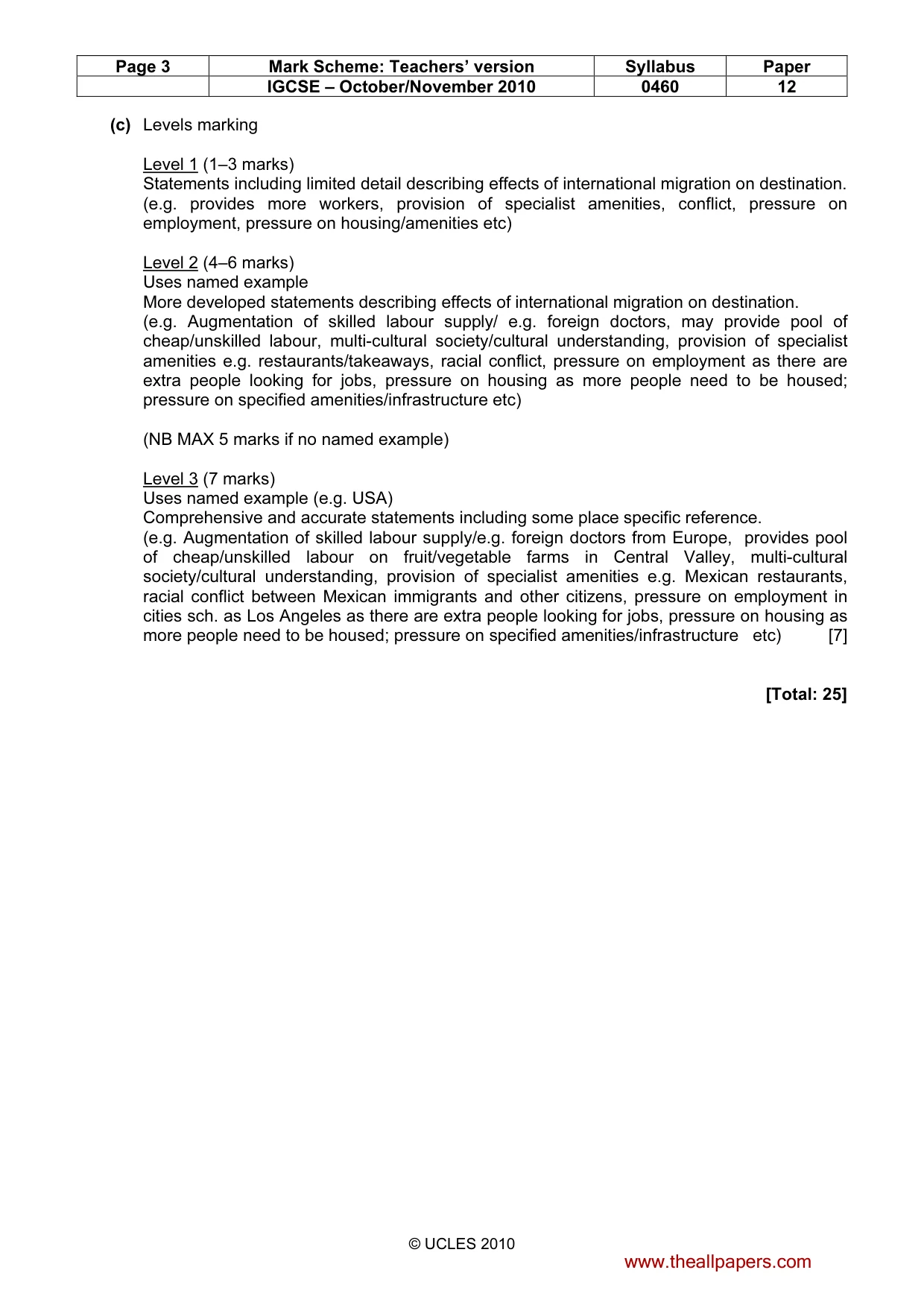 Mark scheme, page 3 of 11