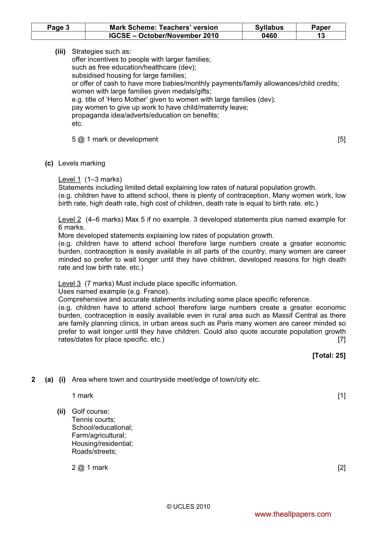 Mark scheme, page 3 of 13