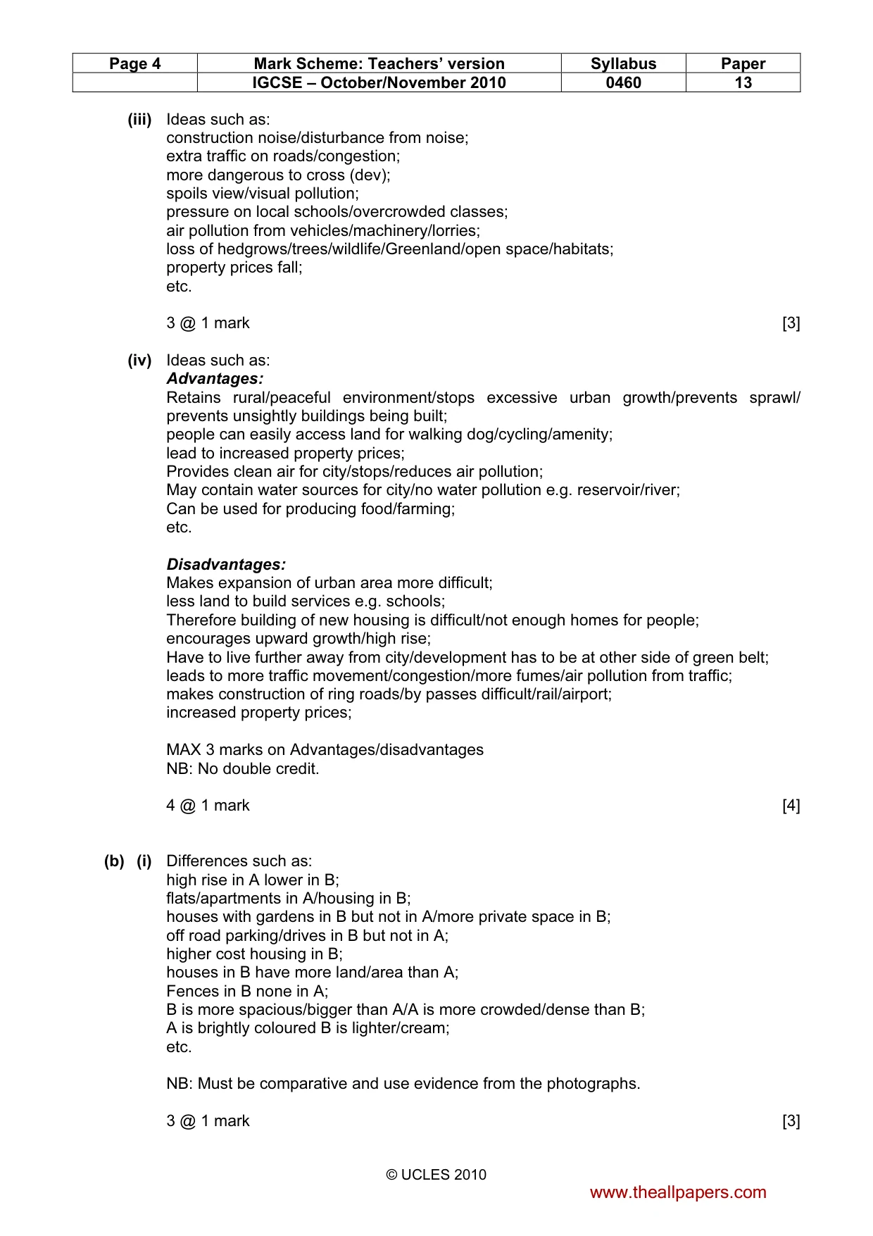 Mark scheme, page 4 of 13