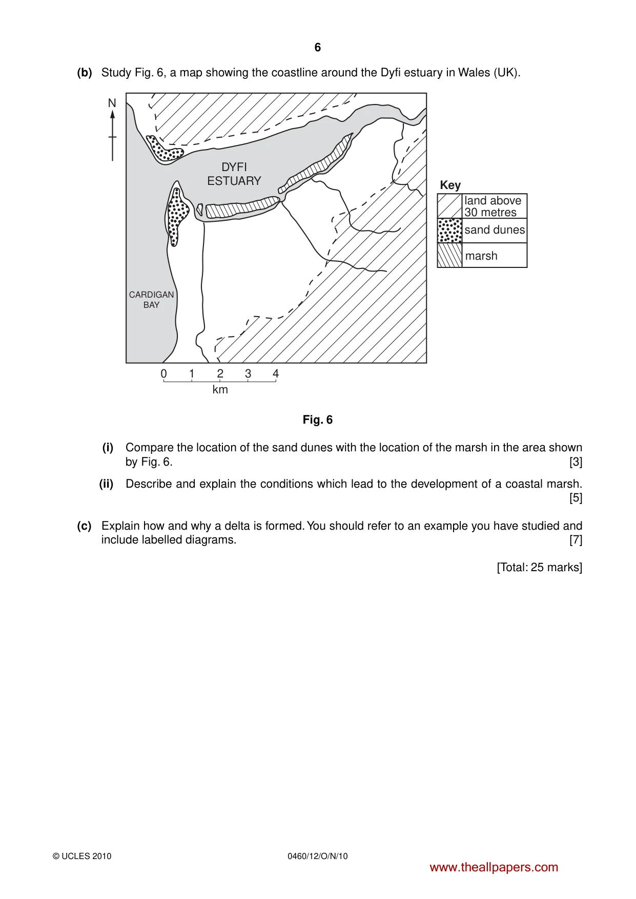 Cambridge IGCSE Geography 0460 2010 Oct/Nov Paper 1 · Variant 2 question paper, page 6 of 12