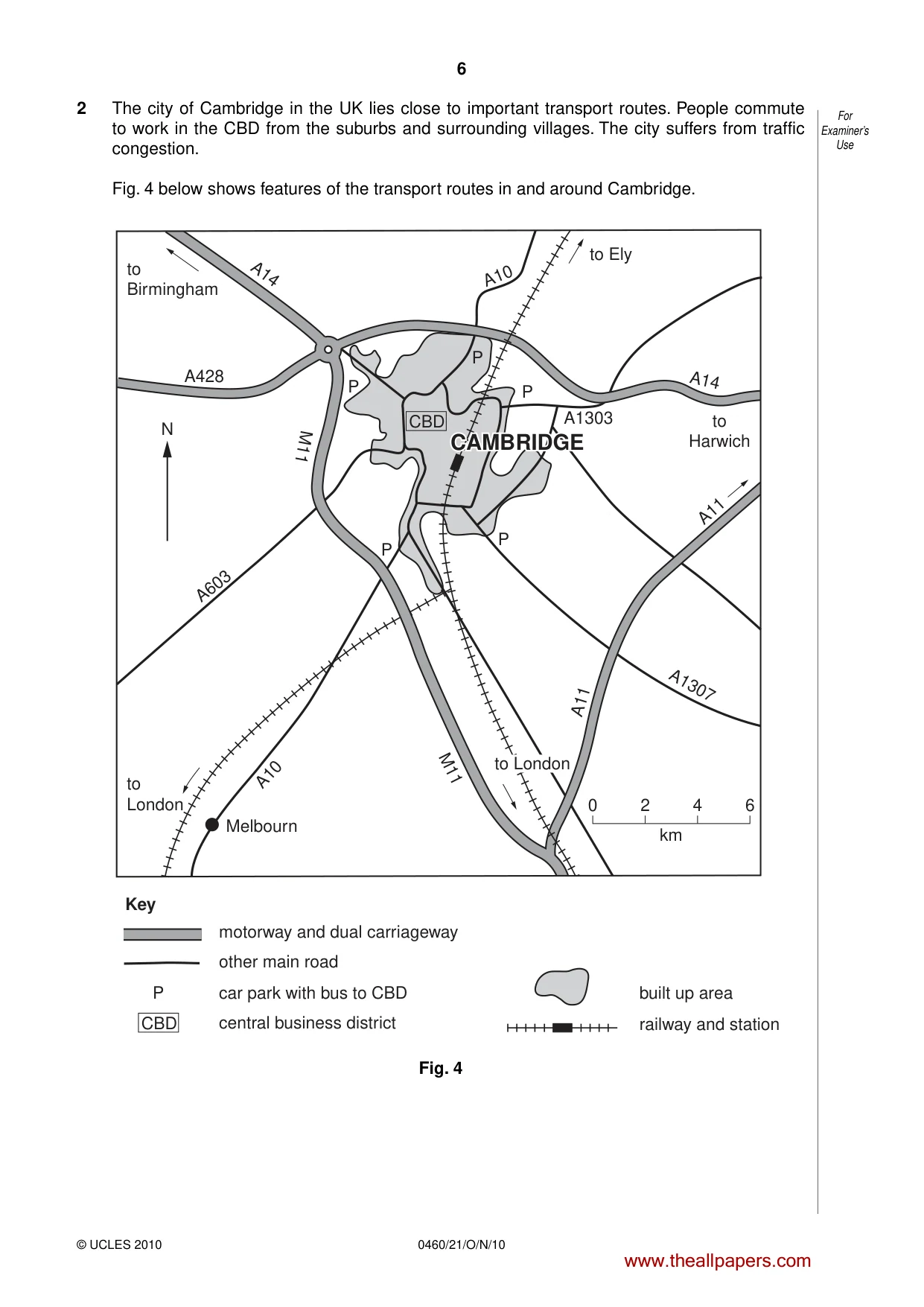 Cambridge IGCSE Geography 0460 2010 Oct/Nov Paper 2 · Variant 1 question paper, page 6 of 16
