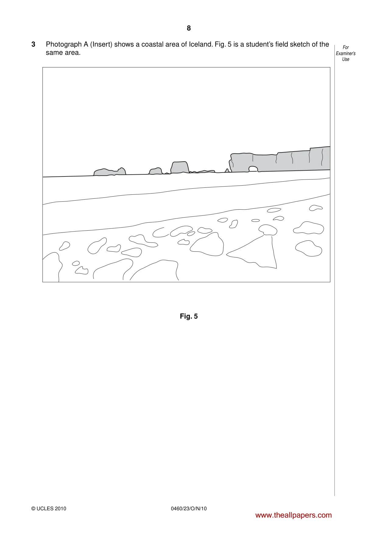 Cambridge IGCSE Geography 0460 2010 Oct/Nov Paper 2 · Variant 3 question paper, page 8 of 16