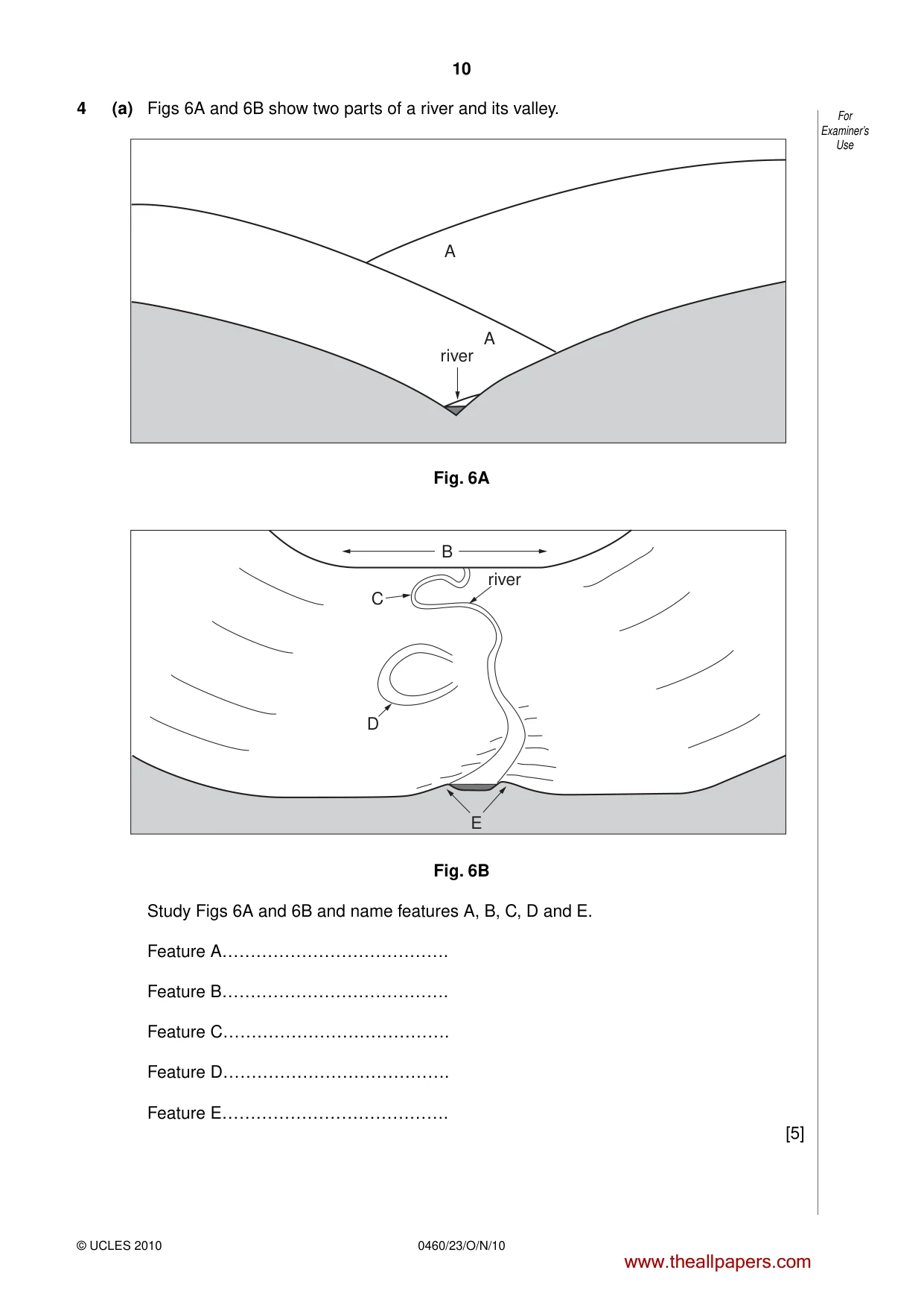 Cambridge IGCSE Geography 0460 2010 Oct/Nov Paper 2 · Variant 3 question paper, page 10 of 16
