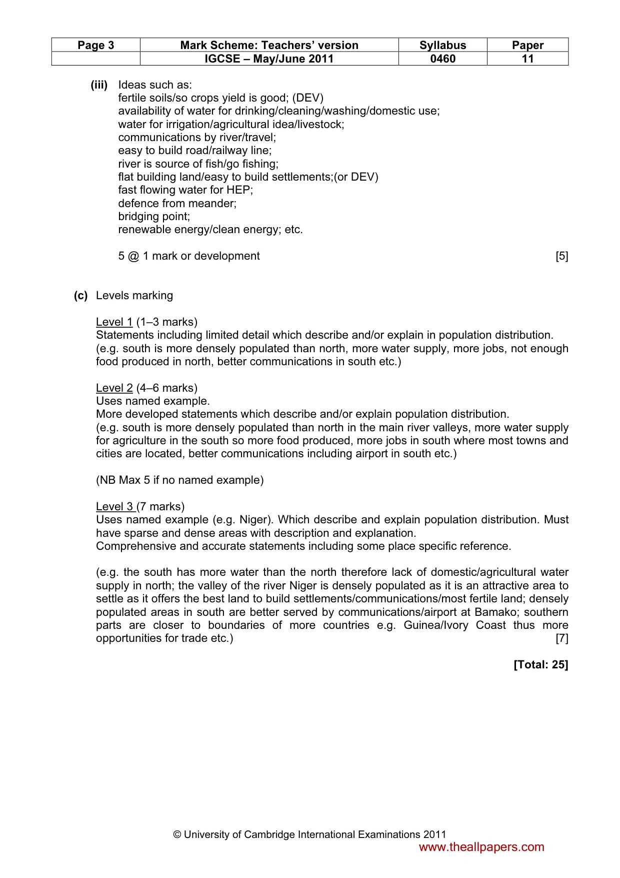 Mark scheme, page 3 of 13