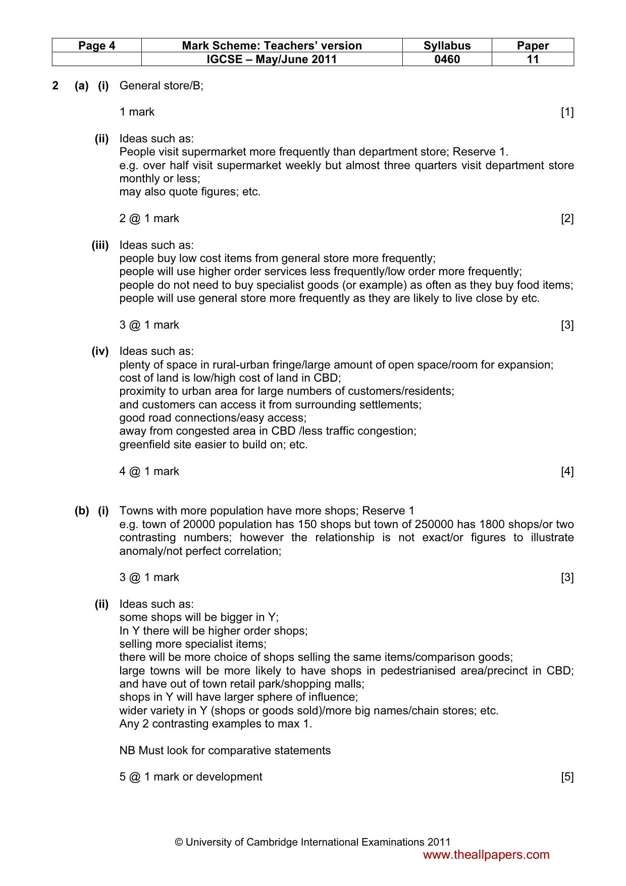 Mark scheme, page 4 of 13