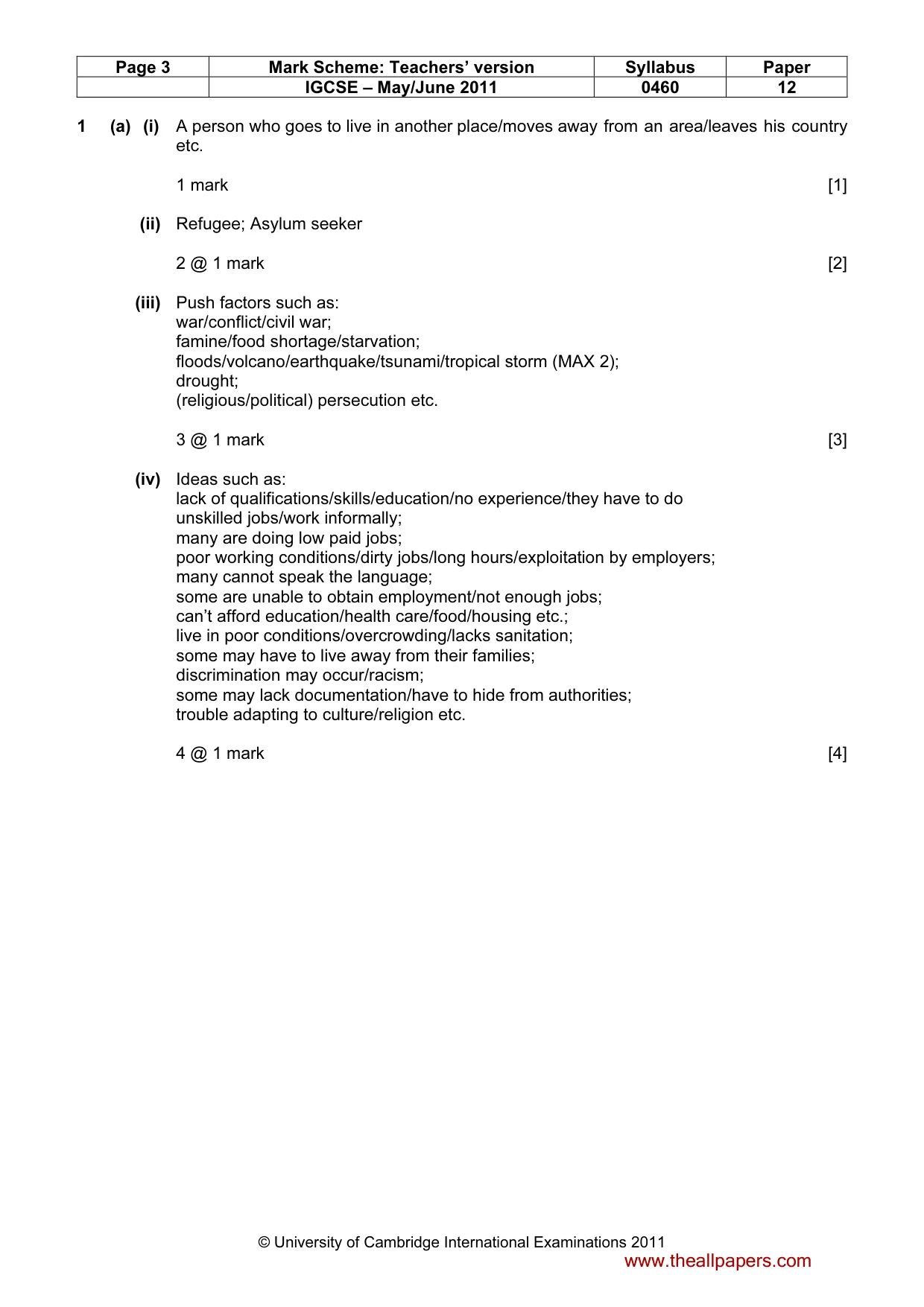 Mark scheme, page 3 of 15