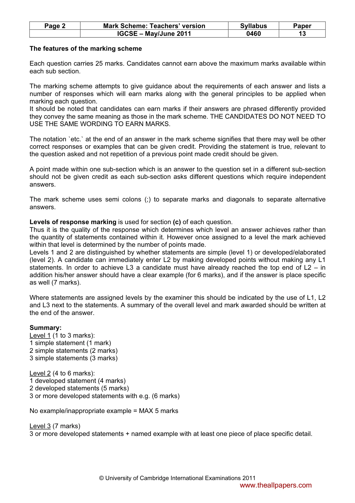 Mark scheme, page 2 of 14