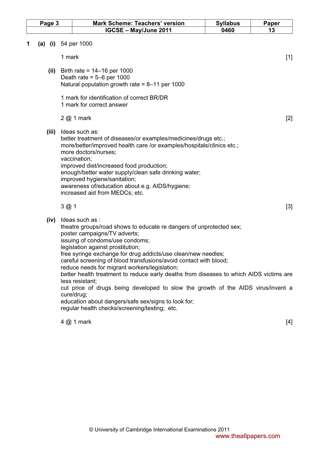 Mark scheme, page 3 of 14