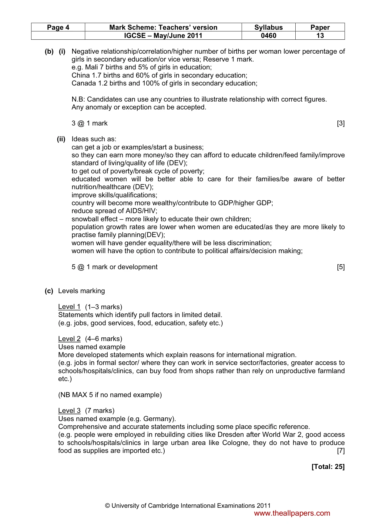 Mark scheme, page 4 of 14