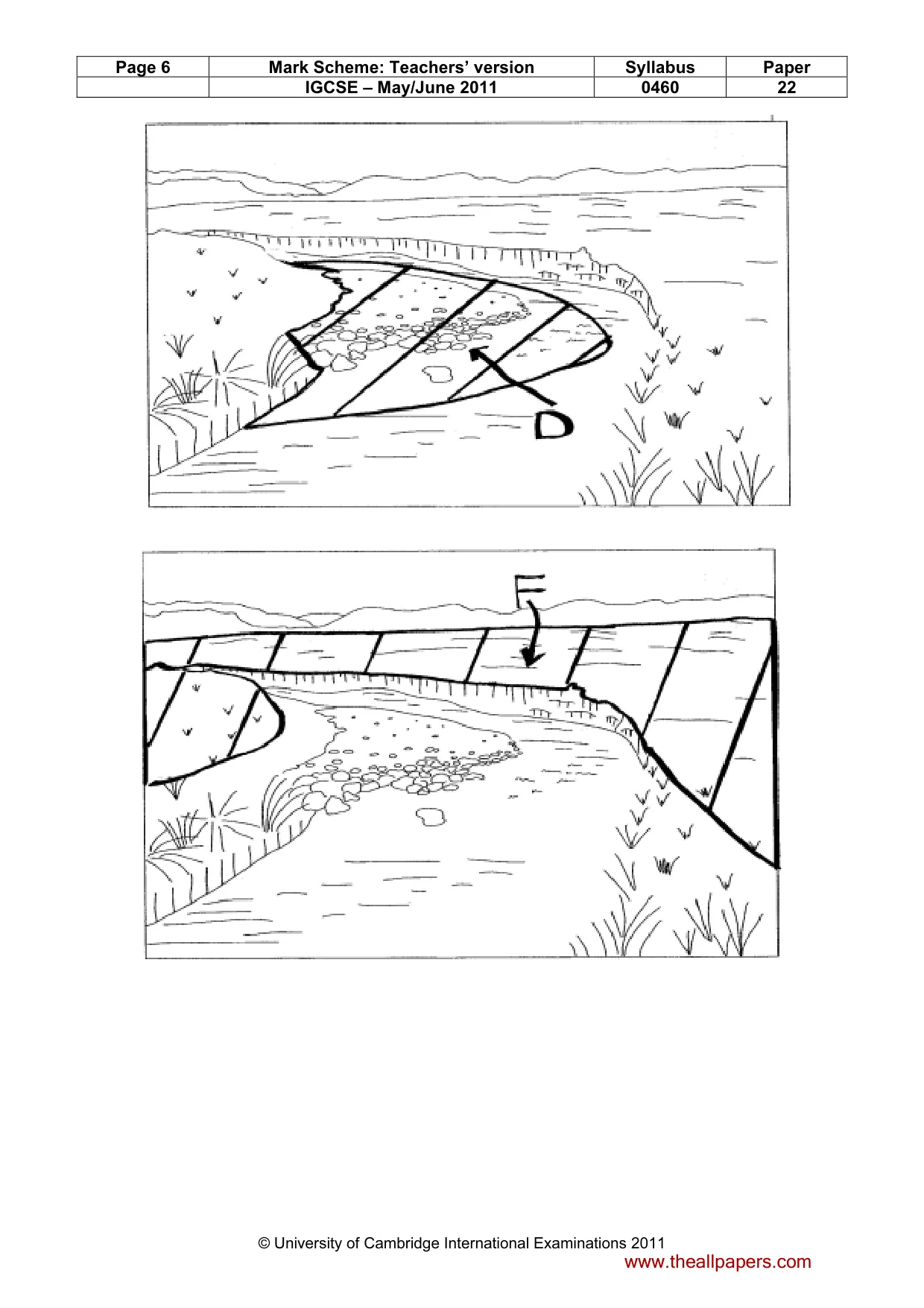 Mark scheme, page 6 of 8