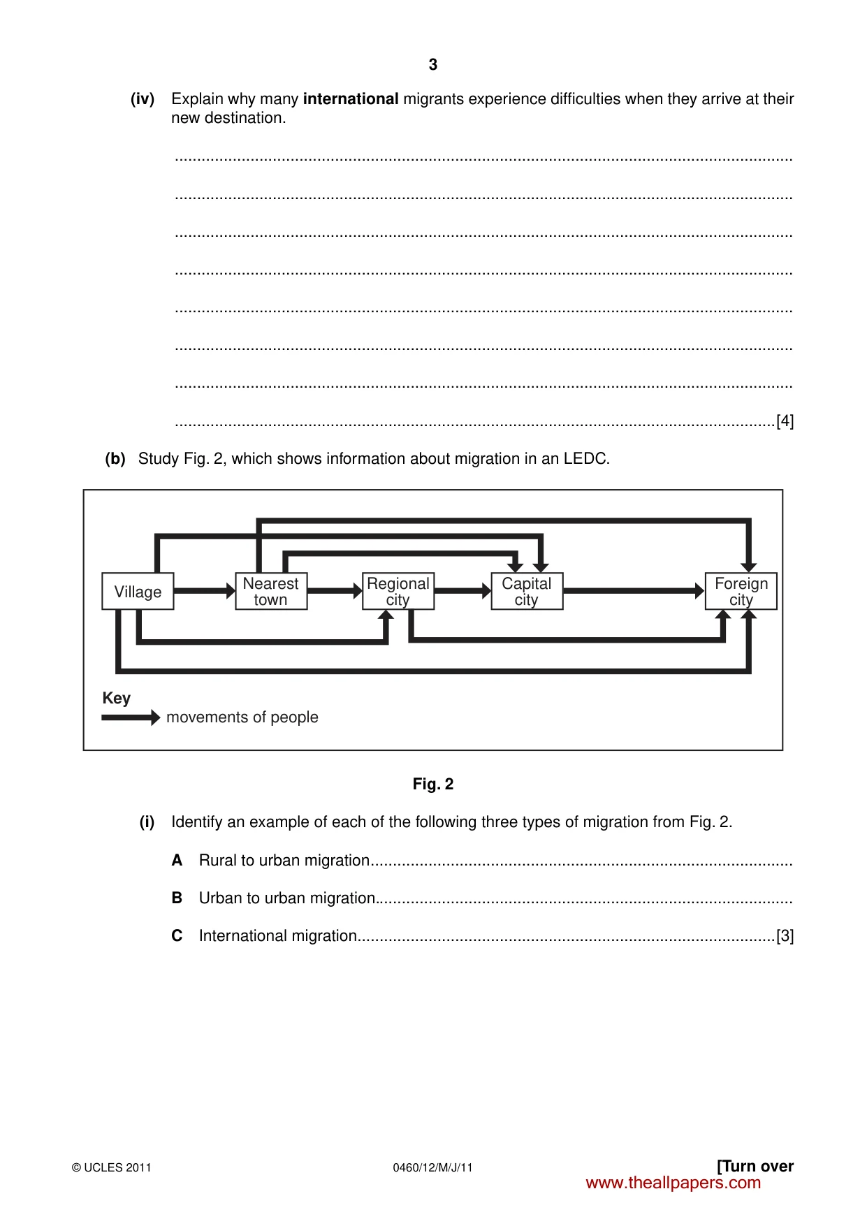 Cambridge IGCSE Geography 0460 2011 May/June Paper 1 · Variant 2 question paper, page 3 of 24