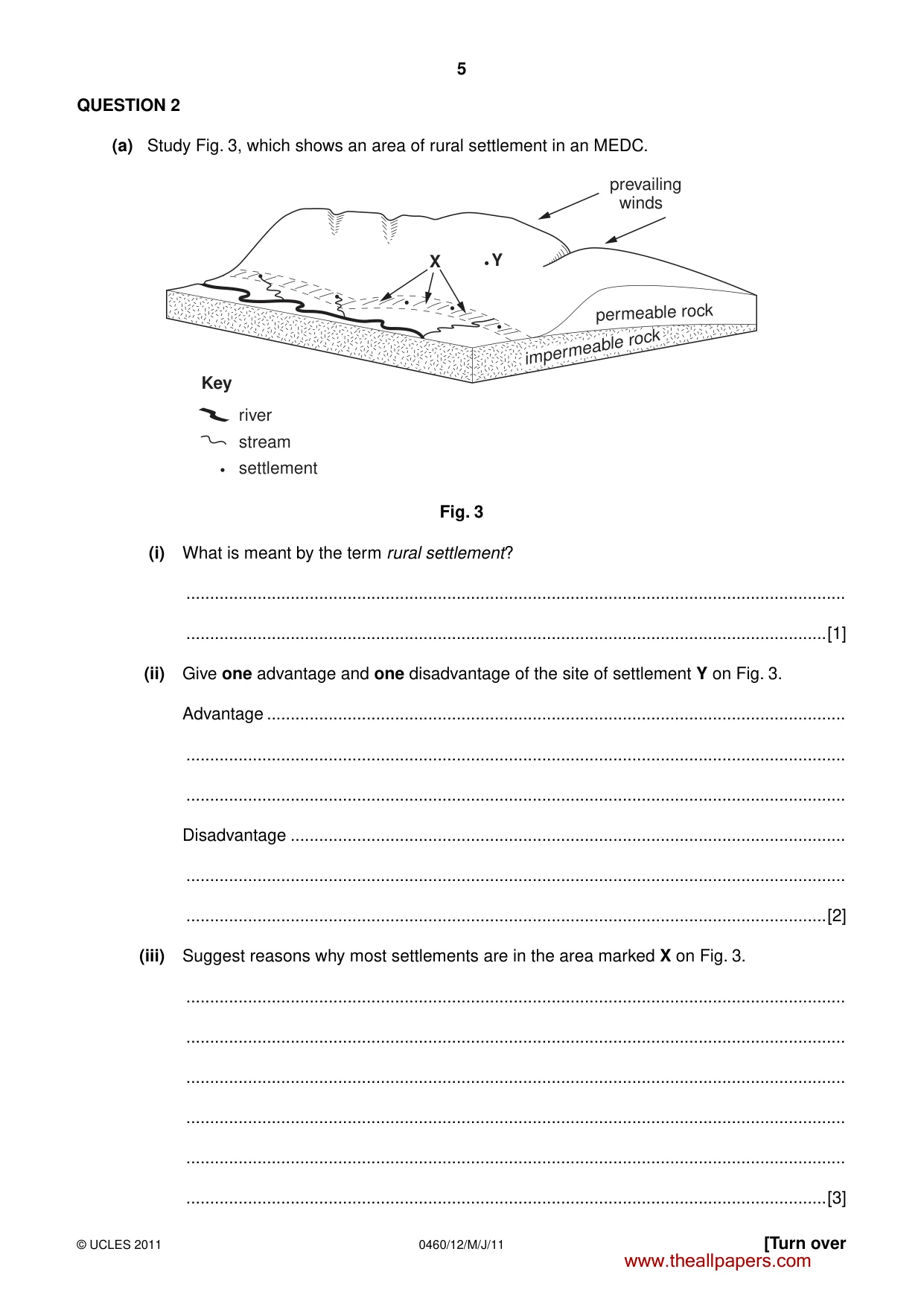 Cambridge IGCSE Geography 0460 2011 May/June Paper 1 · Variant 2 question paper, page 5 of 24