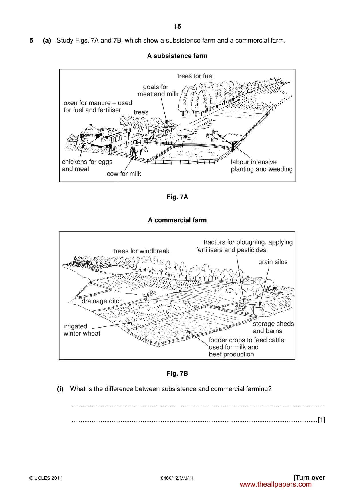 Cambridge IGCSE Geography 0460 2011 May/June Paper 1 · Variant 2 question paper, page 15 of 24