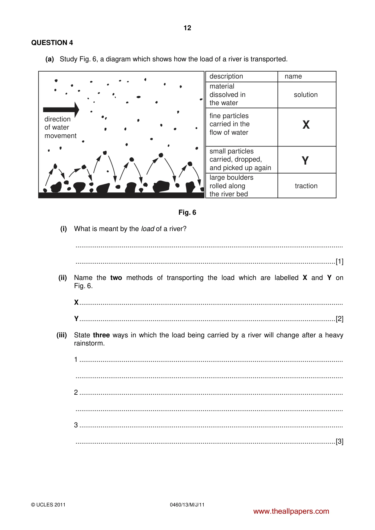 Cambridge IGCSE Geography 0460 2011 May/June Paper 1 · Variant 3 question paper, page 12 of 24