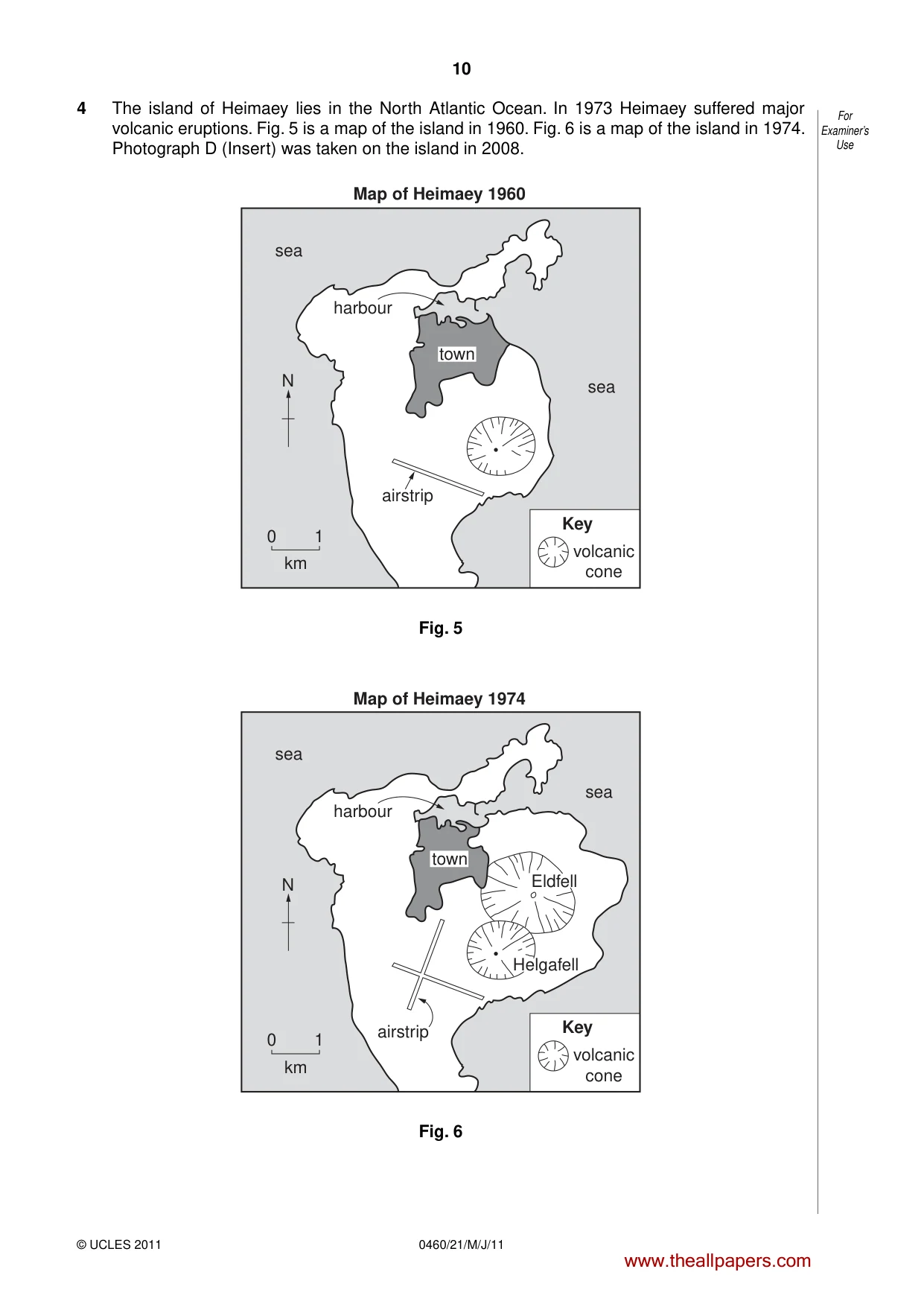 Cambridge IGCSE Geography 0460 2011 May/June Paper 2 · Variant 1 question paper, page 10 of 16