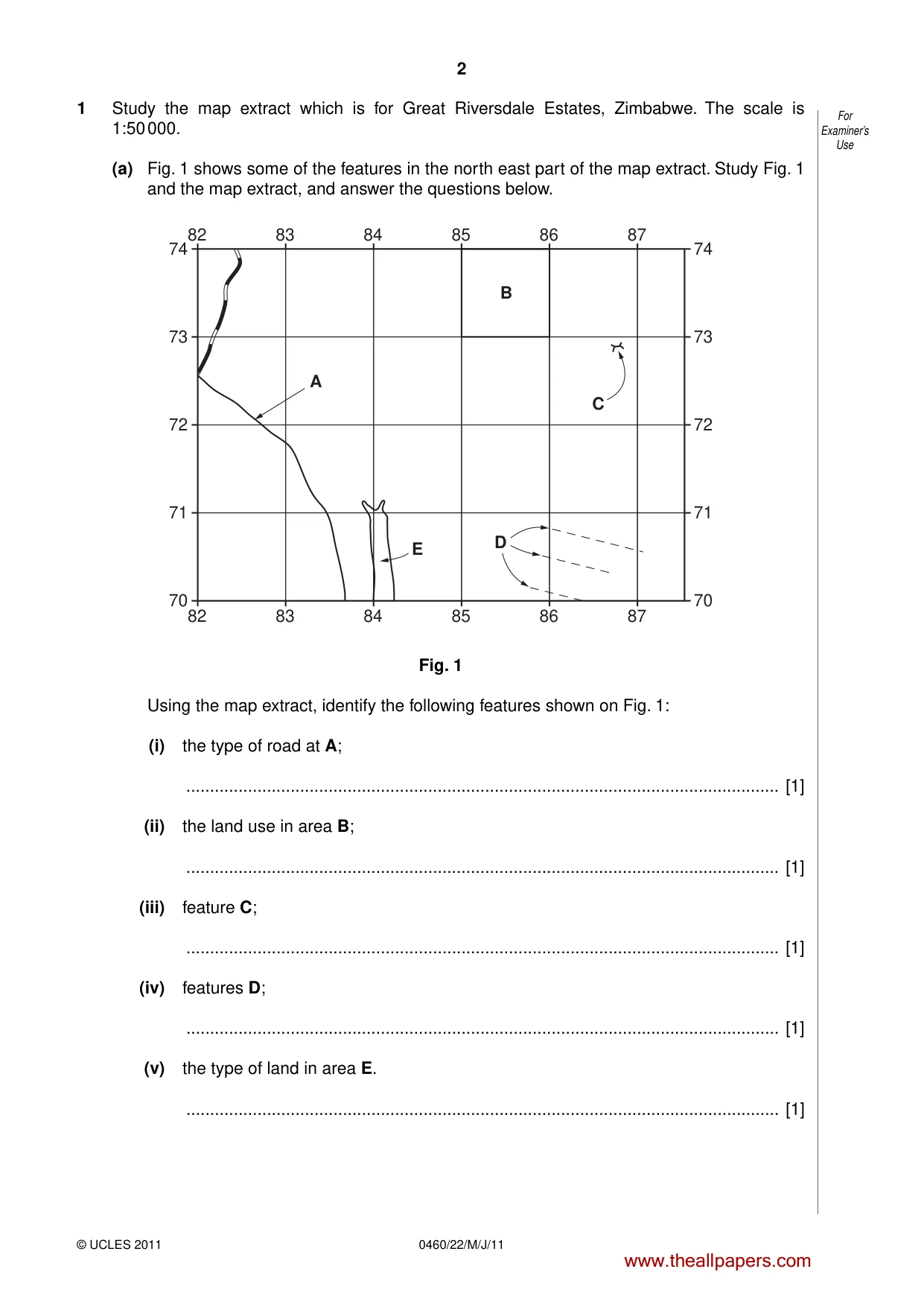 Cambridge IGCSE Geography 0460 2011 May/June Paper 2 · Variant 2 question paper, page 2 of 16